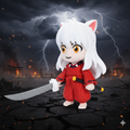 Inuyasha Crochet Edition – Figura Anime 3D Articulada de 18 cm