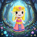 Princesa Zelda Crochet Edition - Figura Articulada 3D