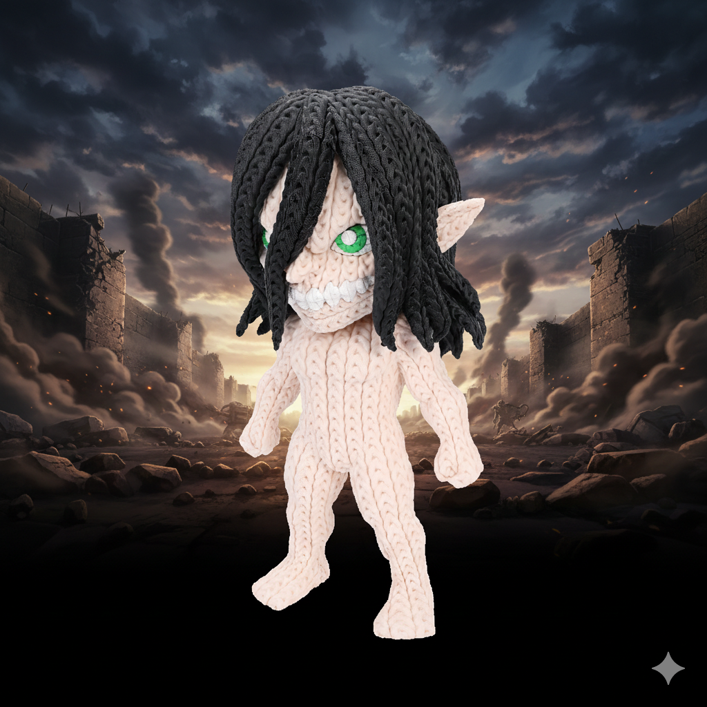Eren Titan Crochet – Figura Anime 3D de 18 cm