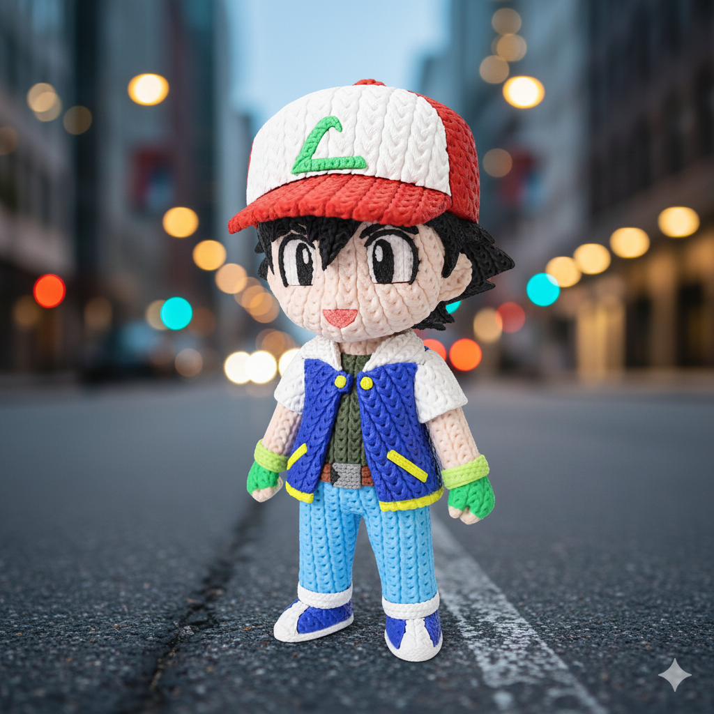 Ash – Figura Anime 3D Articulada de 18 cm