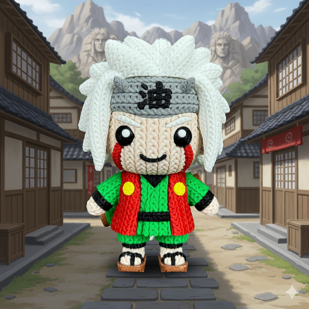 Jiraiya Crochet Edition – Figura 3D Articulada