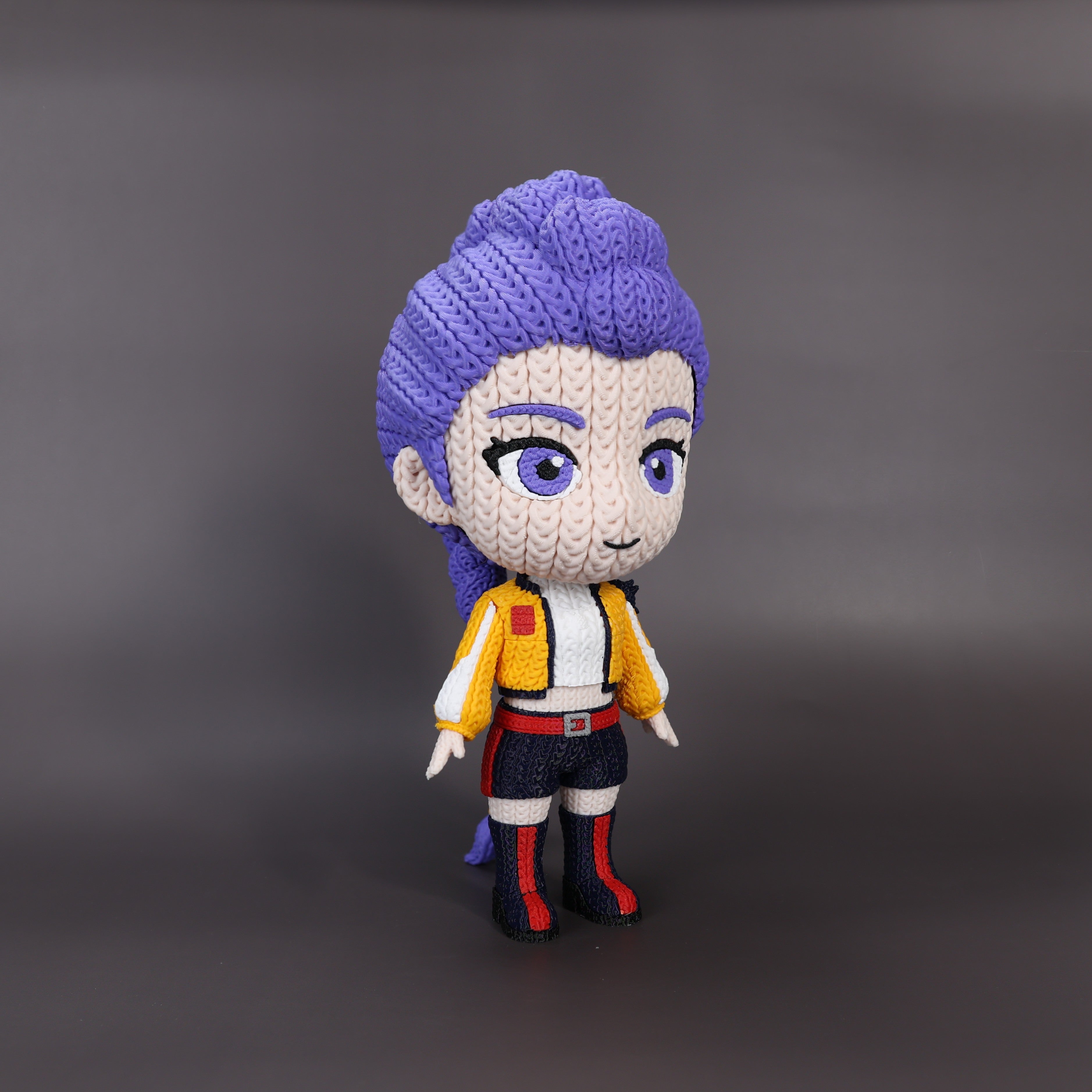 Rumi Kpop Demon Hunters Edition – Figura 3D Crochet Articulada de 18 cm