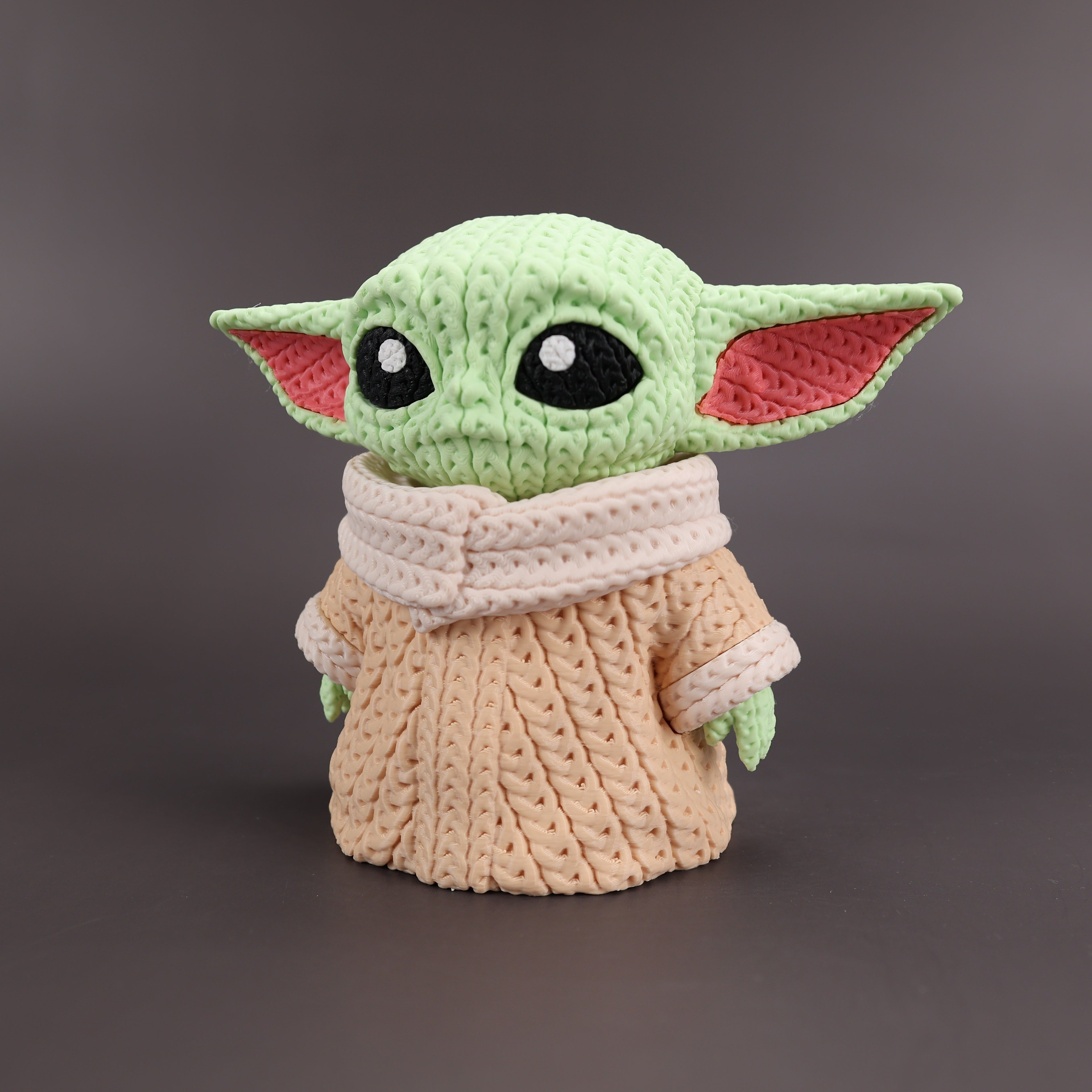 Baby Yoda Crochet Edition - Figura Animada 3D