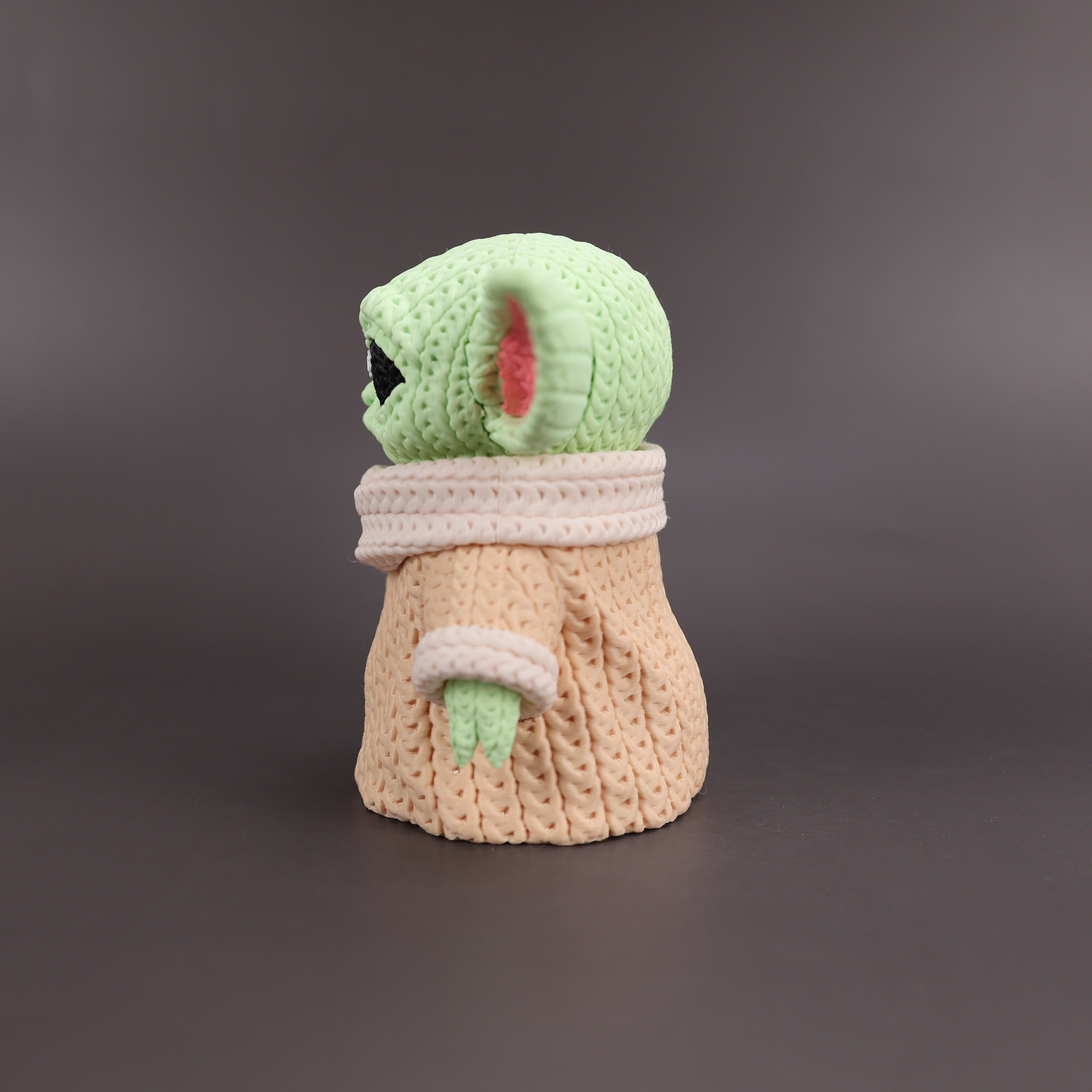 Baby Yoda Crochet Edition - Figura Animada 3D