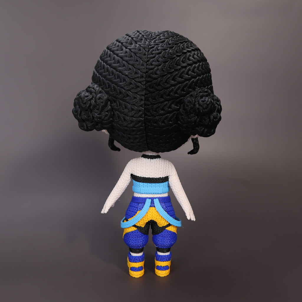 Zoey Kpop Demon Hunters Edition – Figura 3D Crochet Articulada