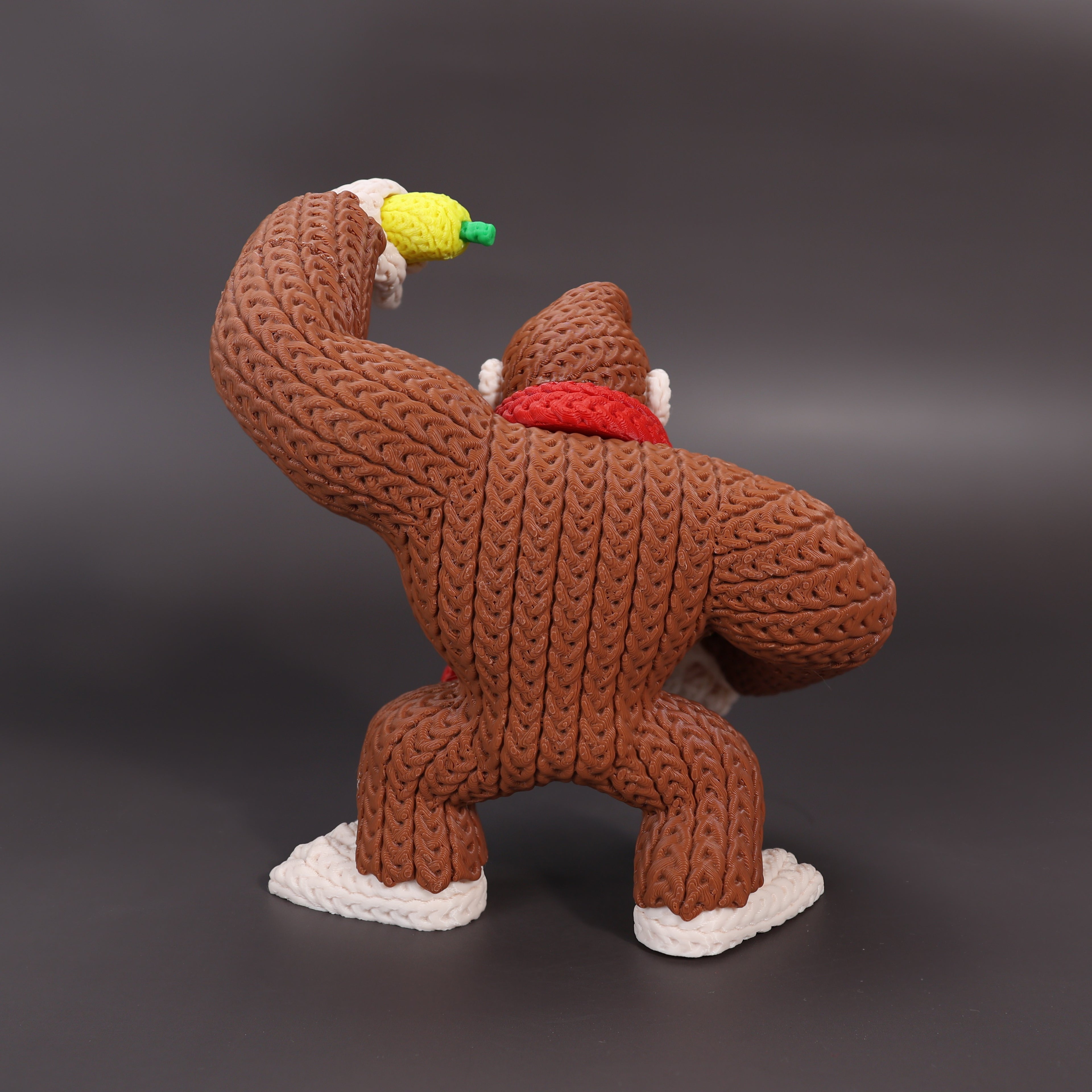 Donkey Kong Crochet Edition – Figura 3D Articulada de 18 cm
