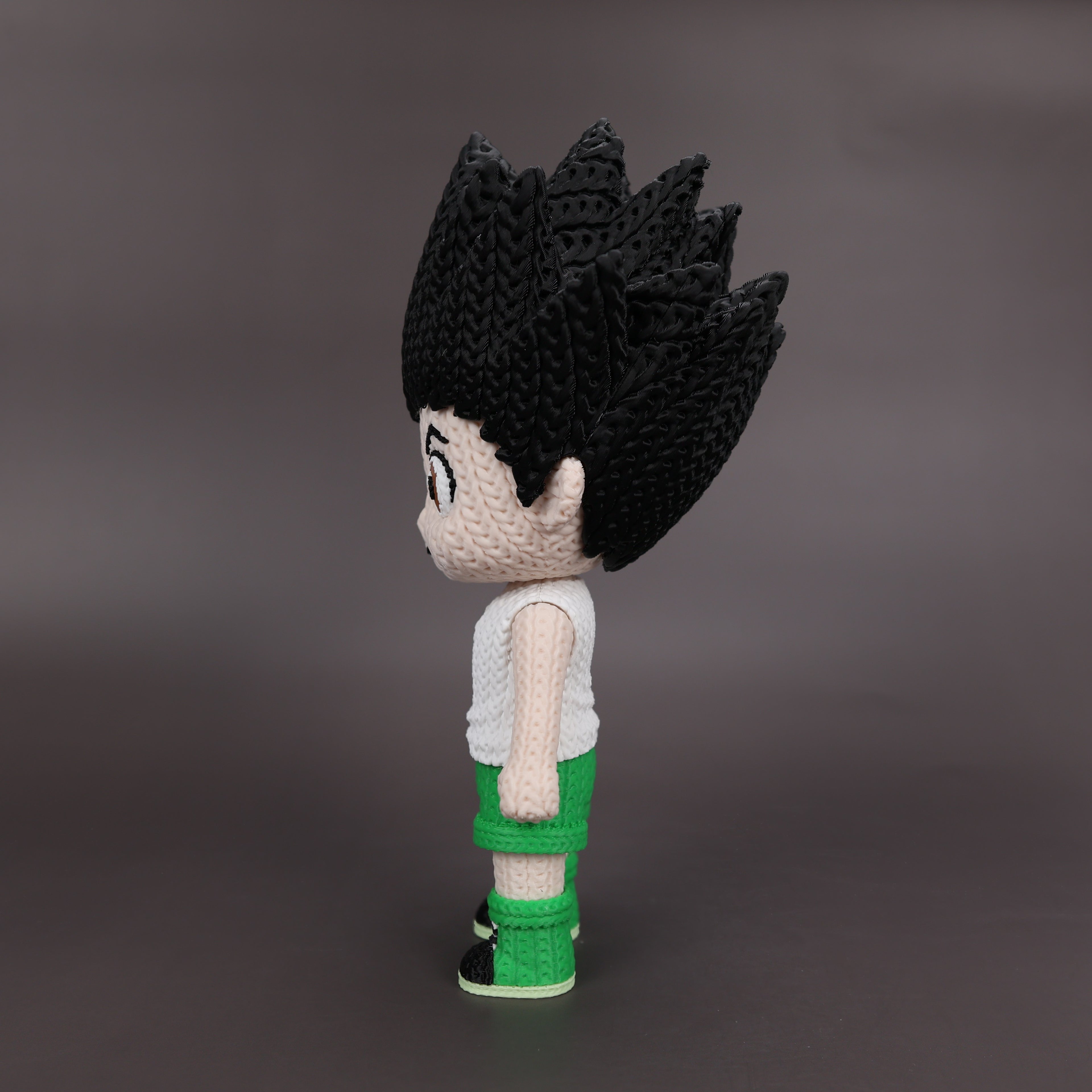 Gon Freecss Crochet Edition – Figura Anime 3D Articulada de 18 cm