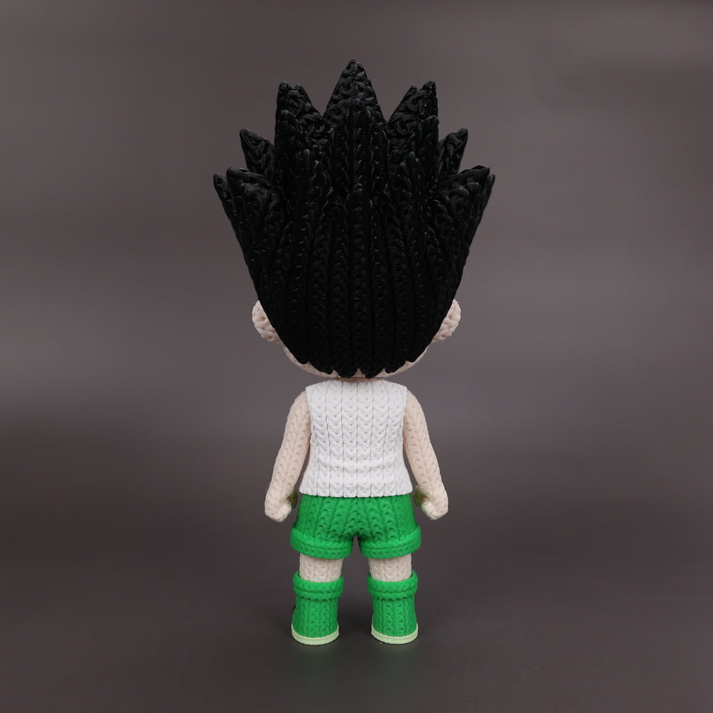 Gon Freecss Crochet Edition – Figura Anime 3D Articulada de 18 cm