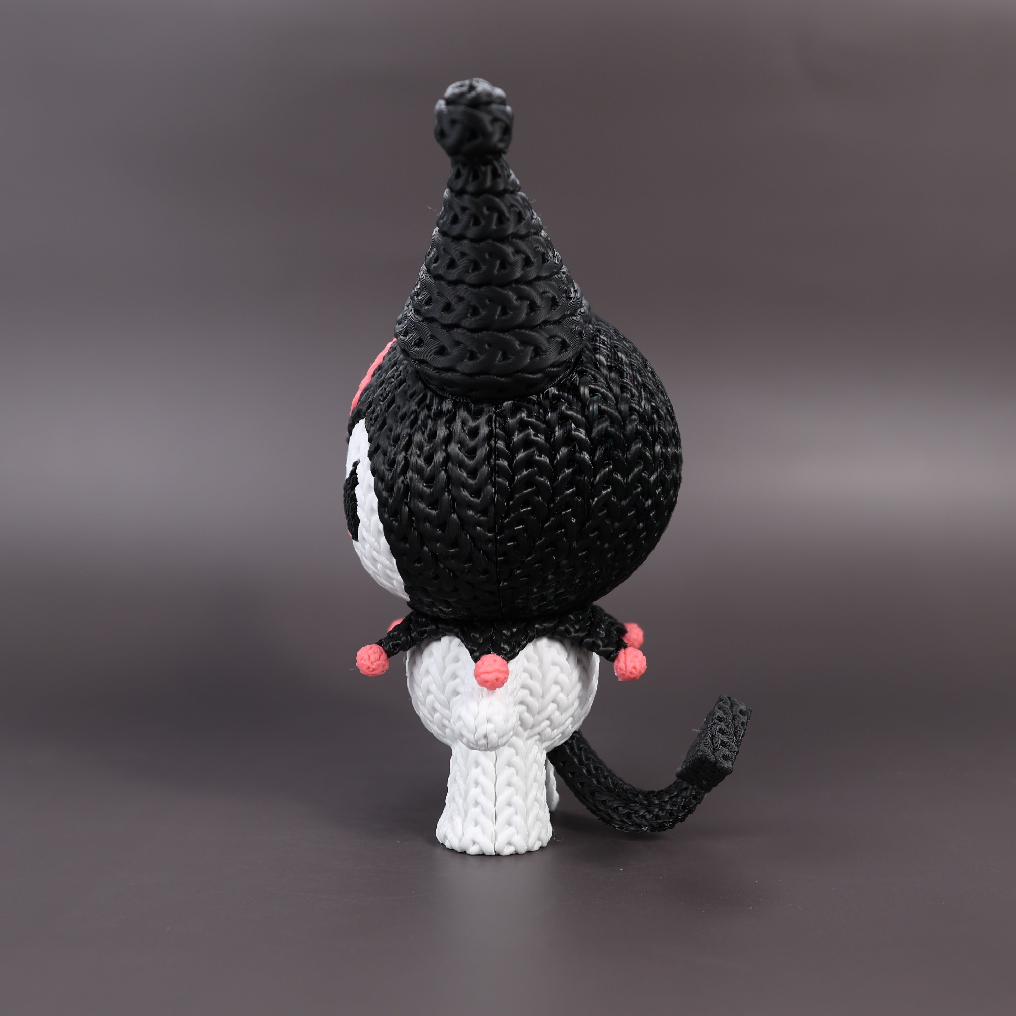 Kuromi Crochet Edition – Figura Kawaii 3D Articulada de 18 cm