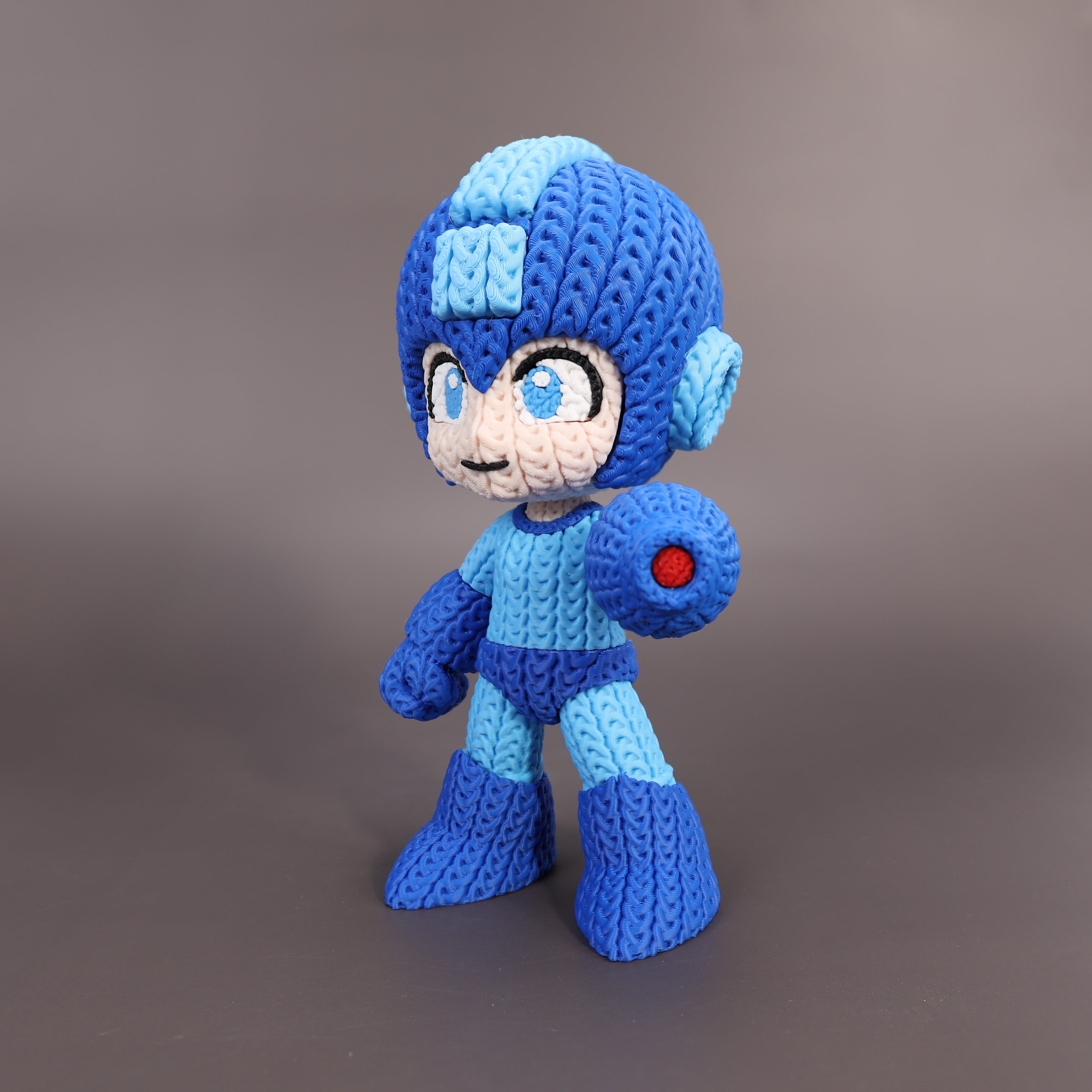 Mega Man Crochet Edition – Figura 3D Articulada de 18 cm