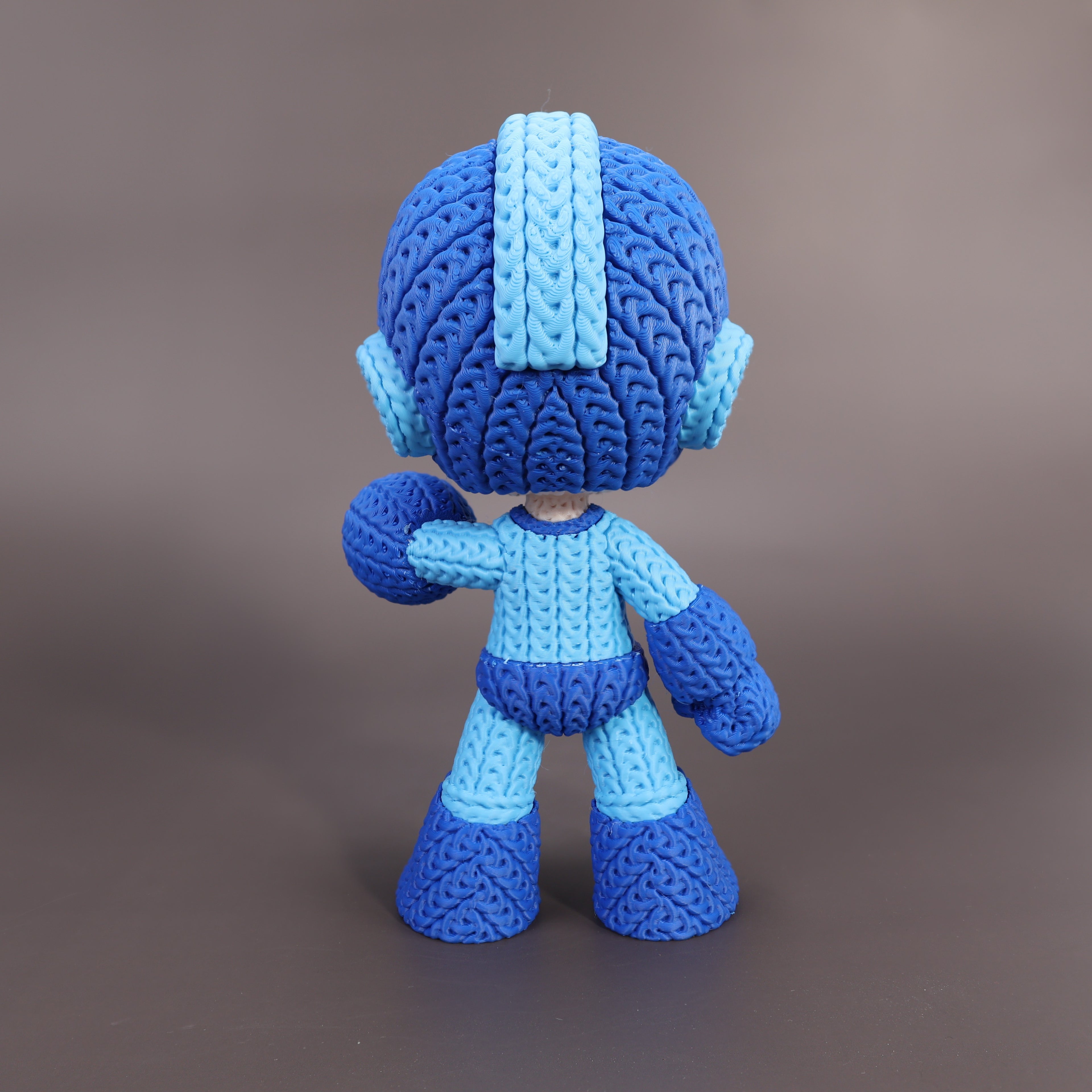 Mega Man Crochet Edition – Figura 3D Articulada de 18 cm