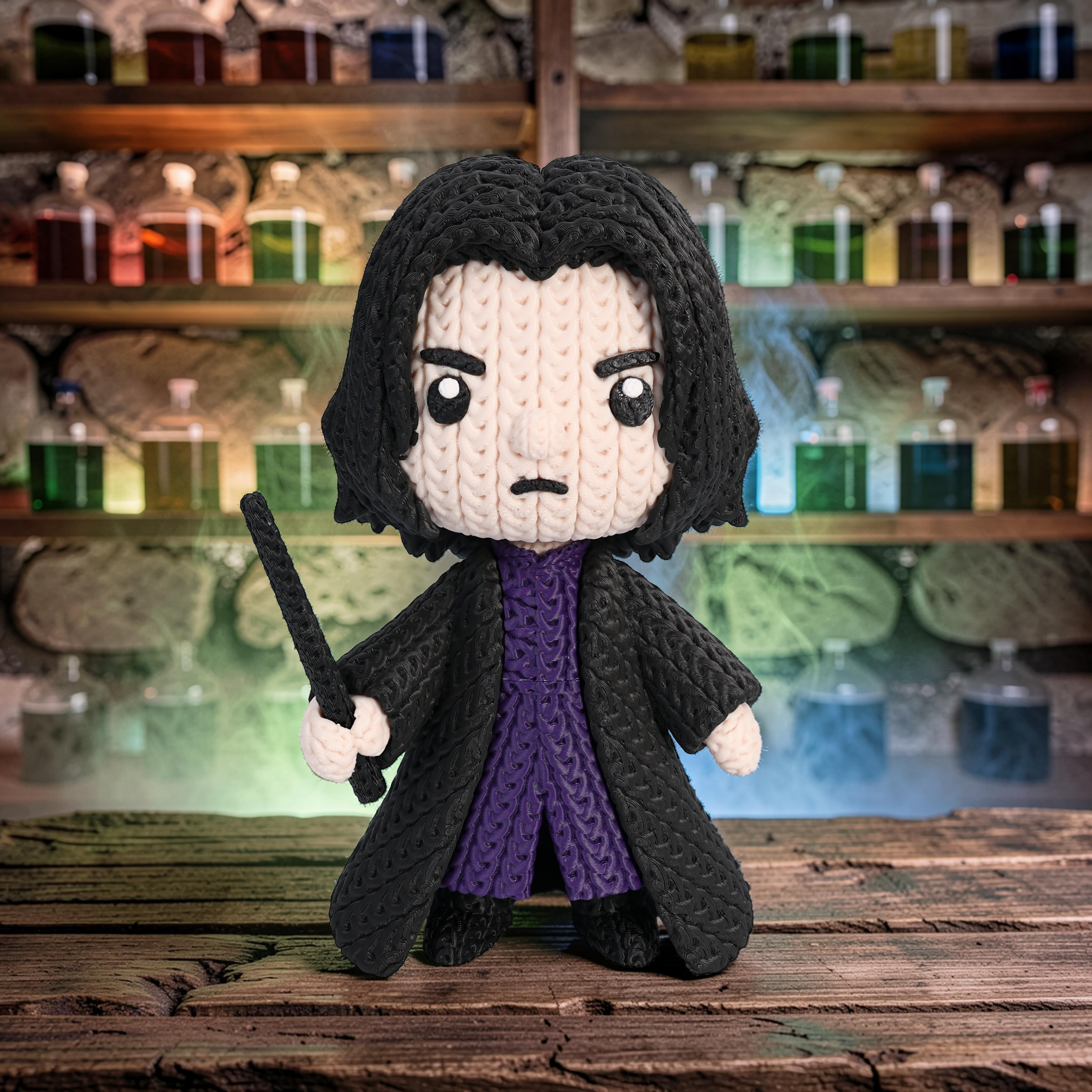 Severus Snape Crochet Edition – Figura 3D Articulada de 18 cm