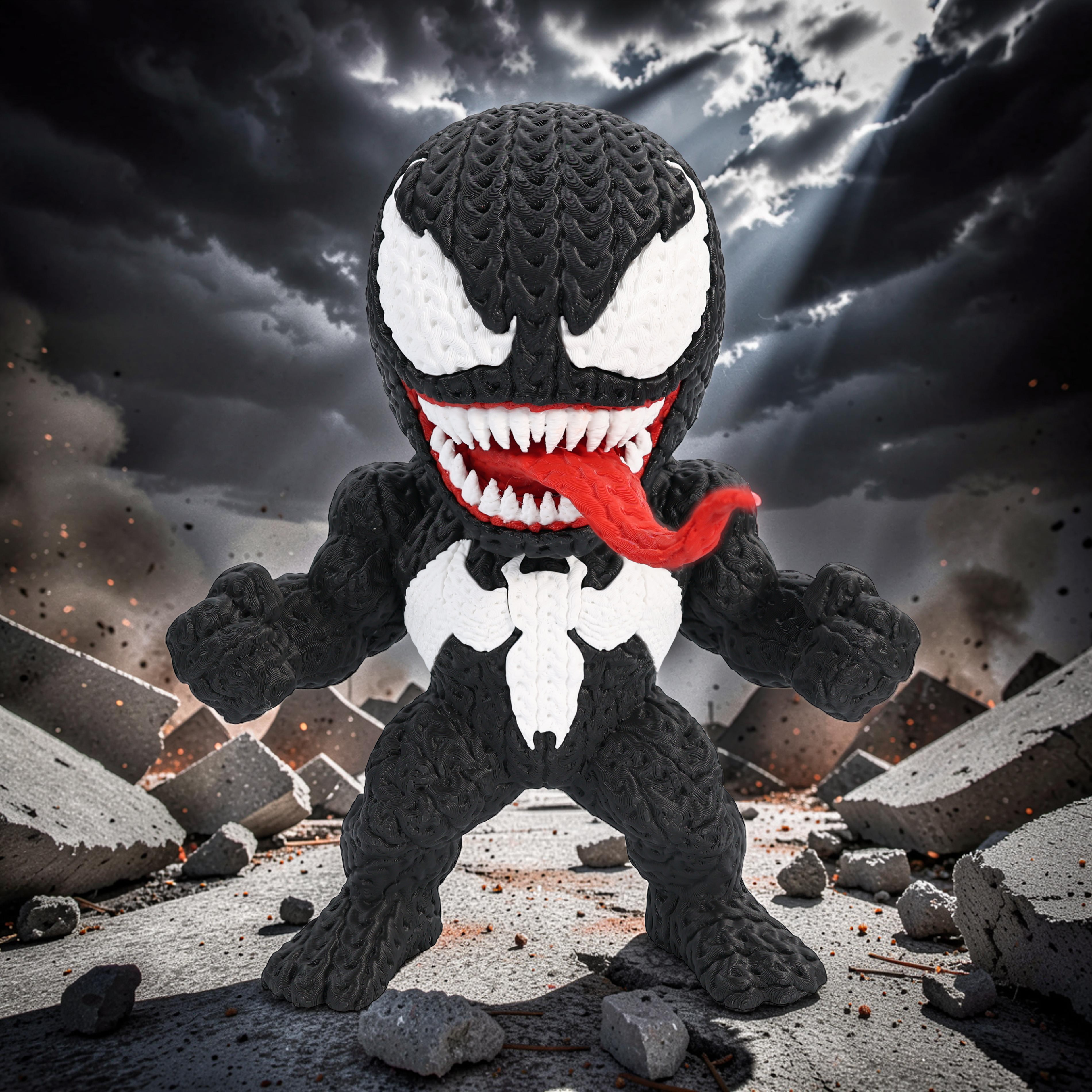 Venom Crochet Edition – Figura 3D Articulada de 18 cm