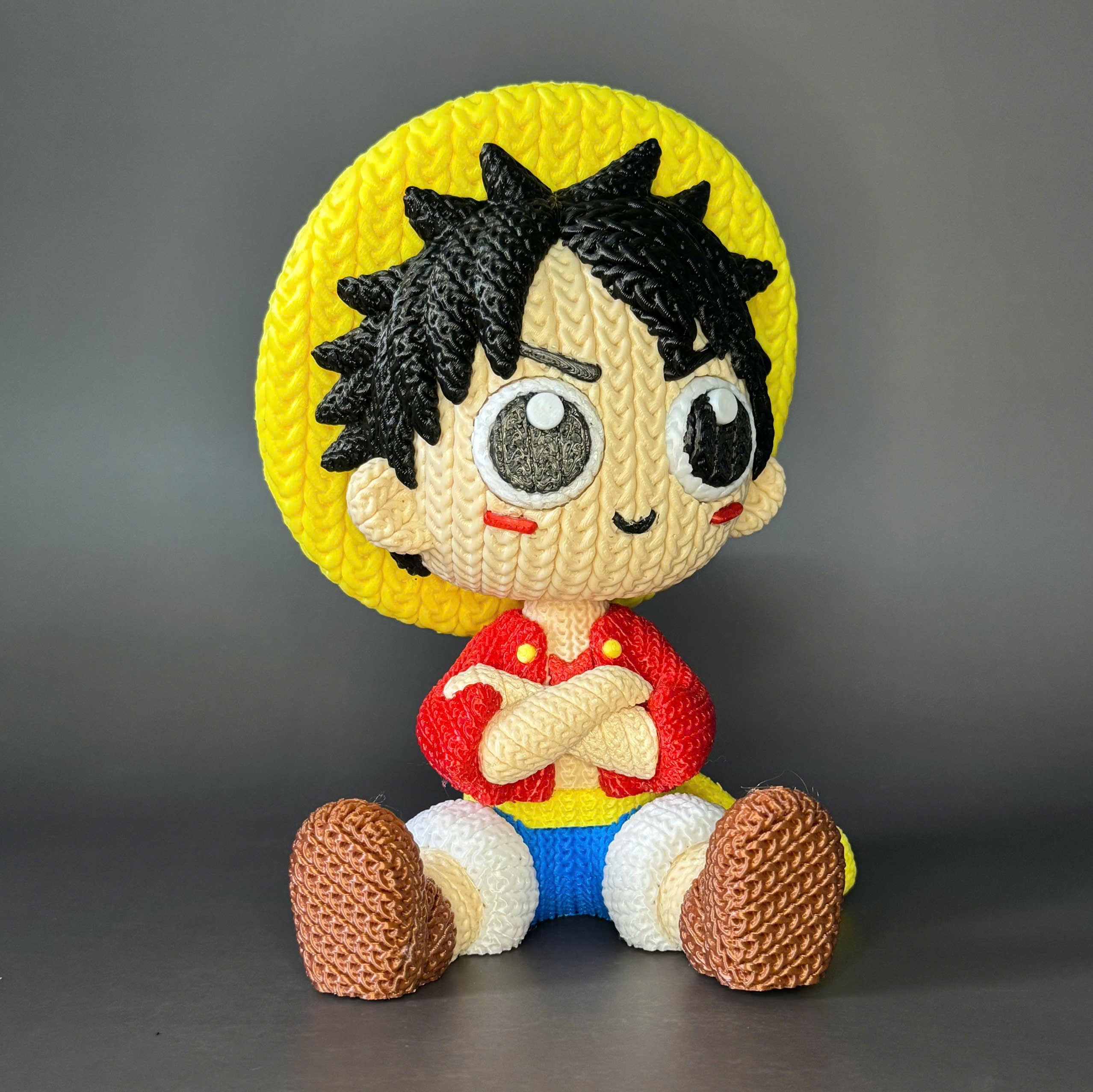 Monkey D. Luffy Crochet Edition – Figura 3D Articulada