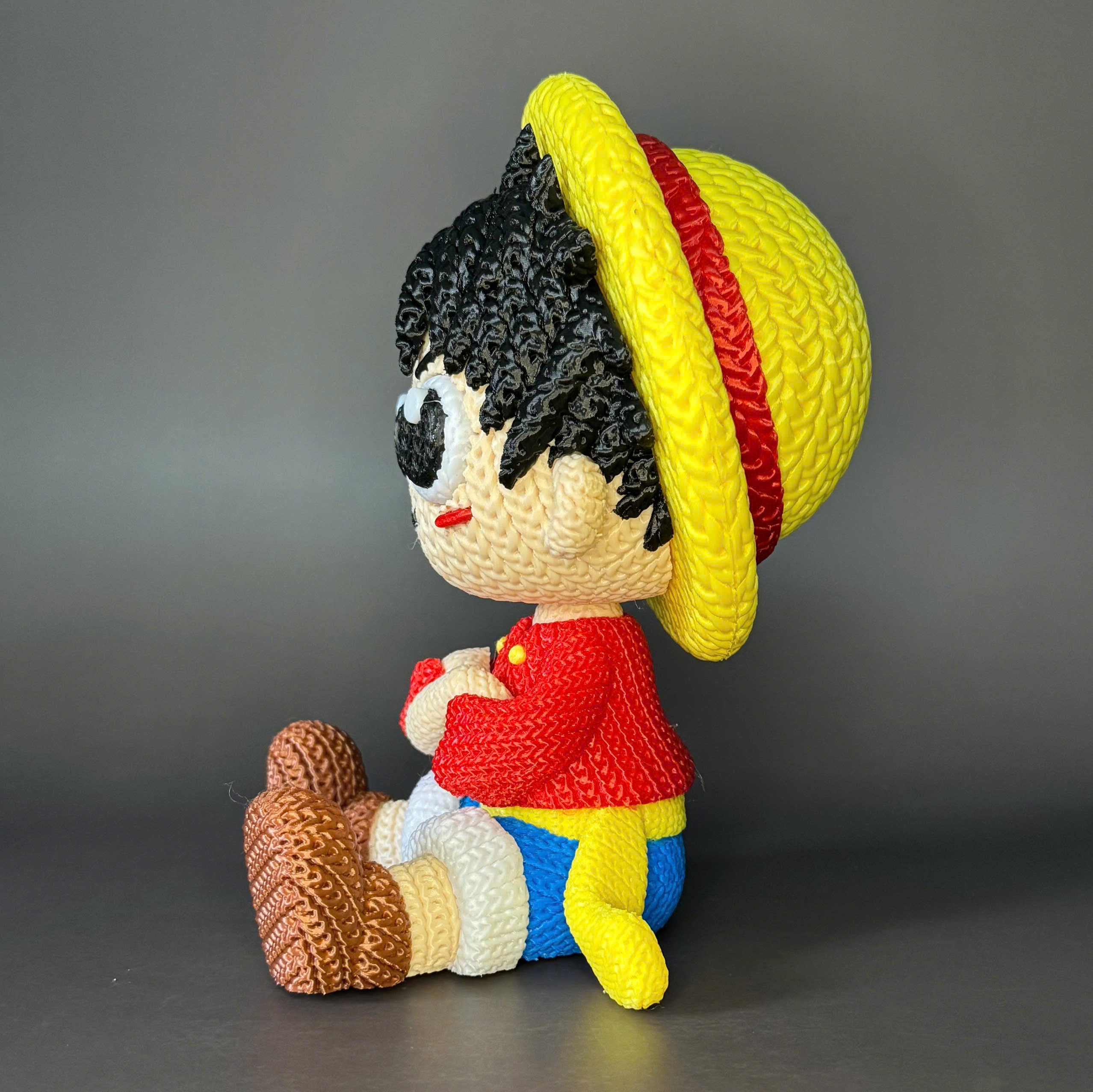Monkey D. Luffy Crochet Edition – Figura 3D Articulada