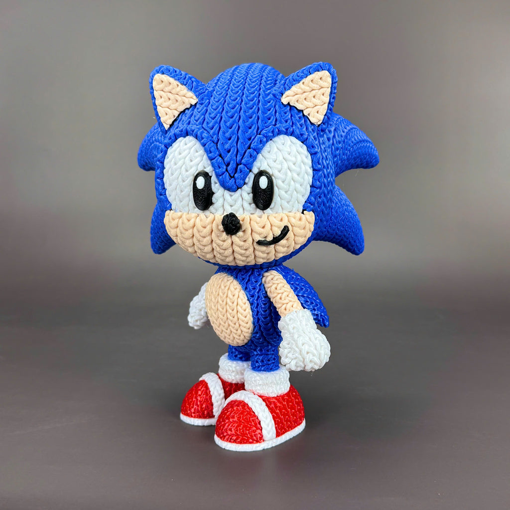 Sonic Crochet Edition – Figura 3D Articulada de 18 cm