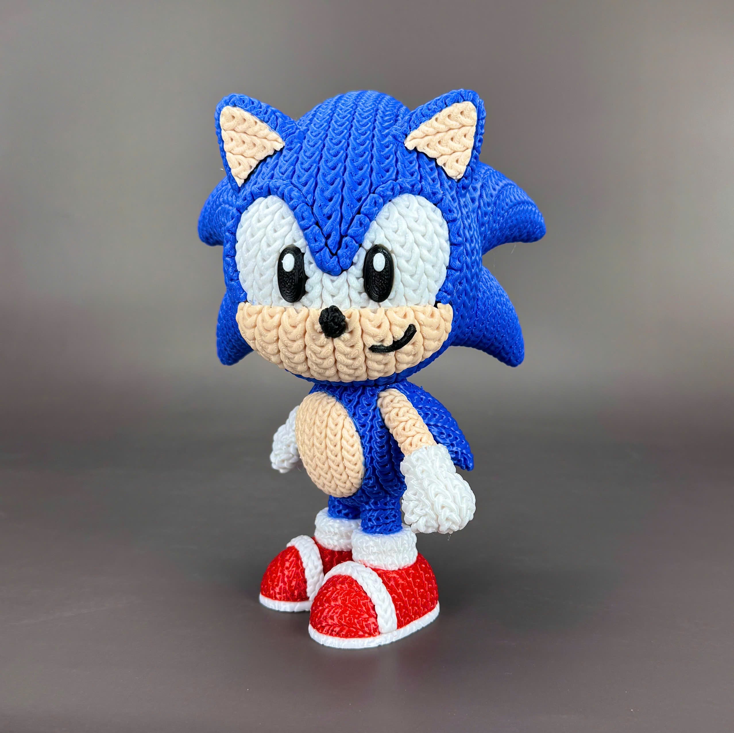 Sonic Crochet Edition – Figura 3D Articulada de 18 cm