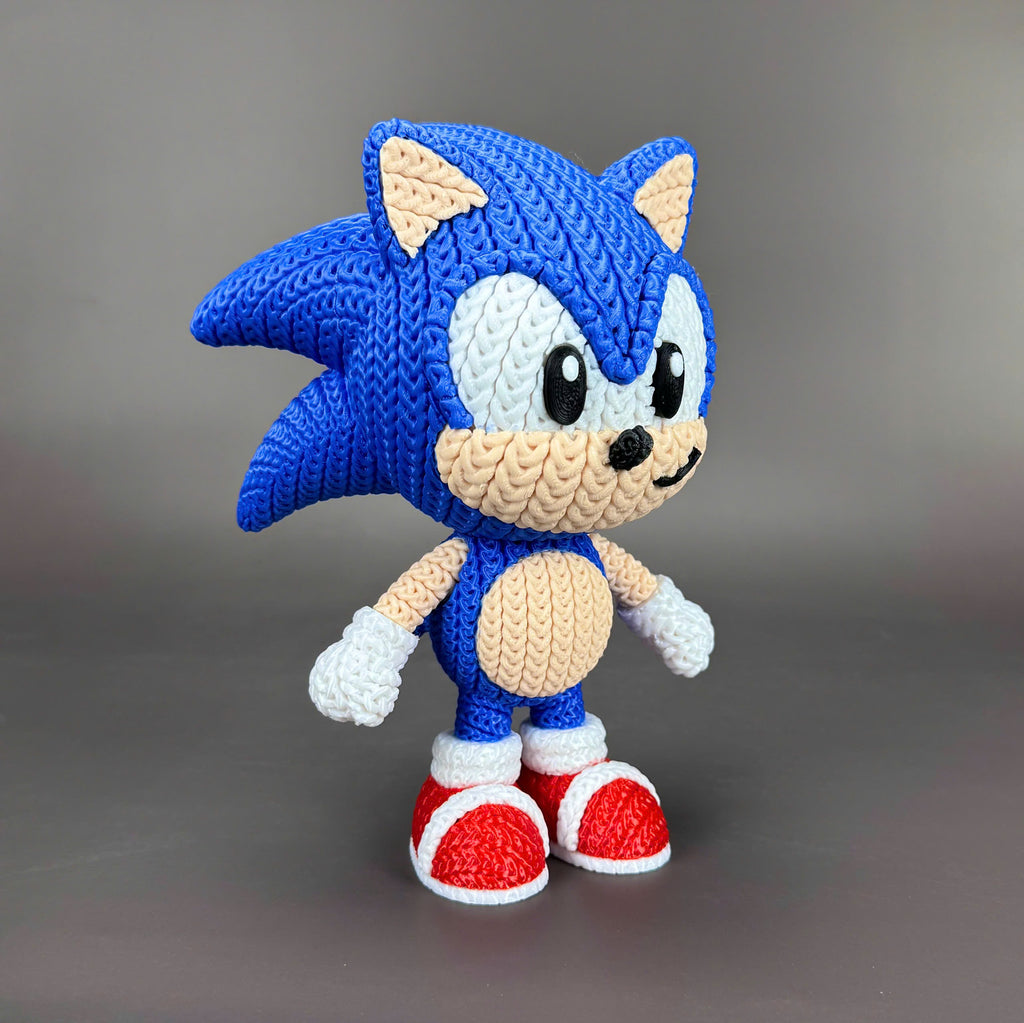 Sonic Crochet Edition – Figura 3D Articulada de 18 cm