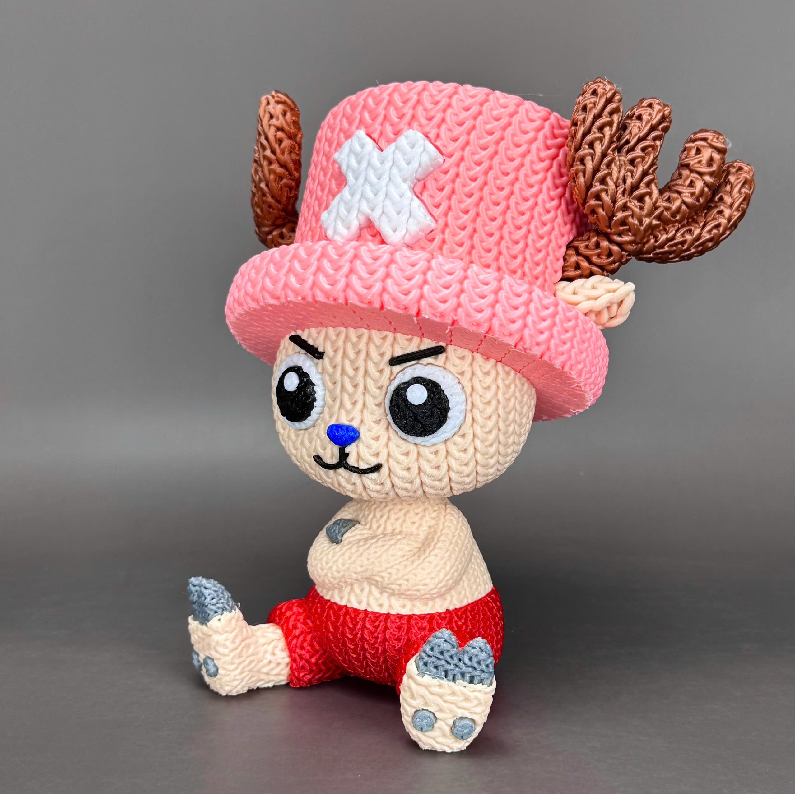 Tony Tony Chopper Crochet Edition – Figura 3D Decorativa