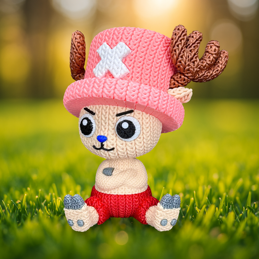 Tony Tony Chopper Crochet Edition – Figura 3D Decorativa