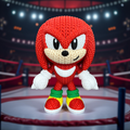 Knuckles Crochet Edition – Figura 3D Articulada de 18 cm