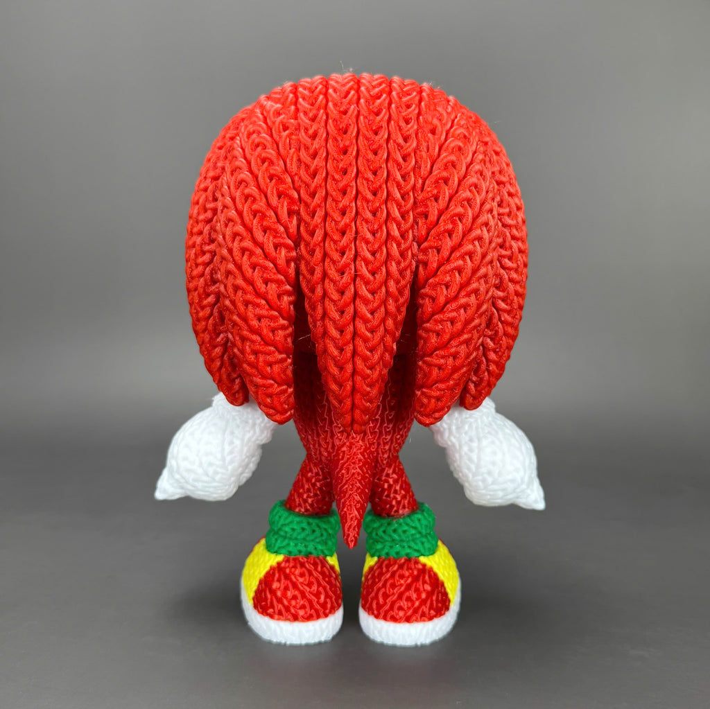 Knuckles Crochet Edition – Figura 3D Articulada de 18 cm
