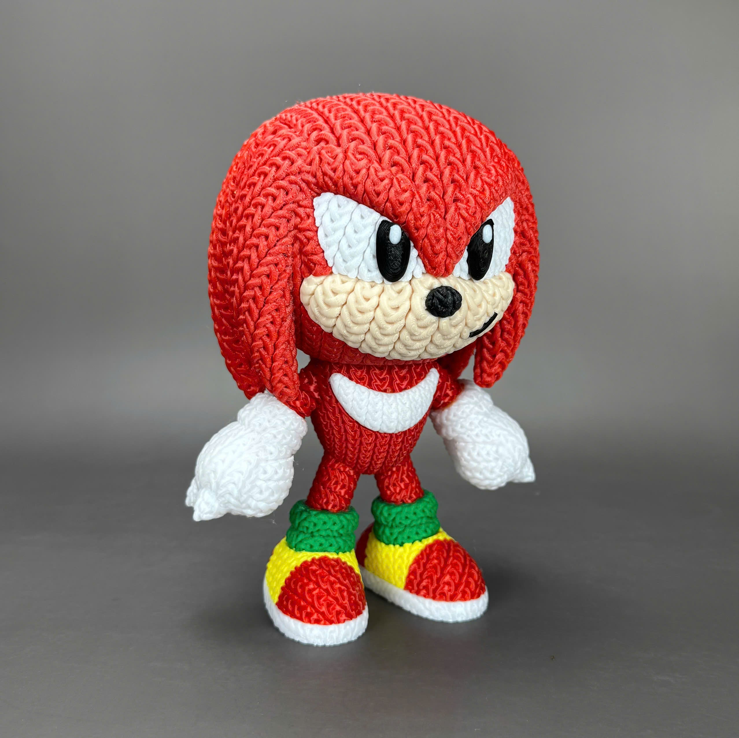 Knuckles Crochet Edition – Figura 3D Articulada de 18 cm