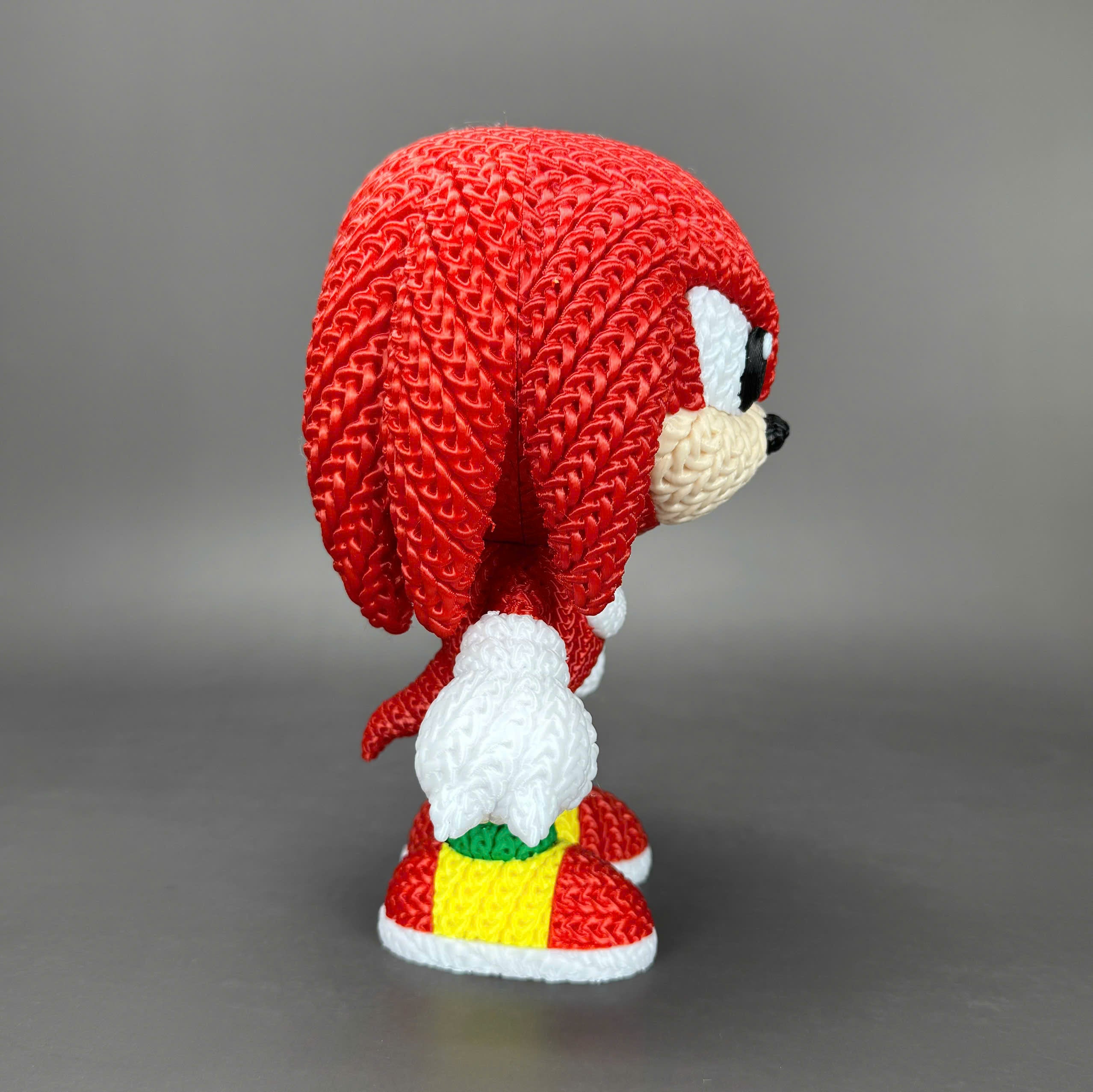 Knuckles Crochet Edition – Figura 3D Articulada de 18 cm