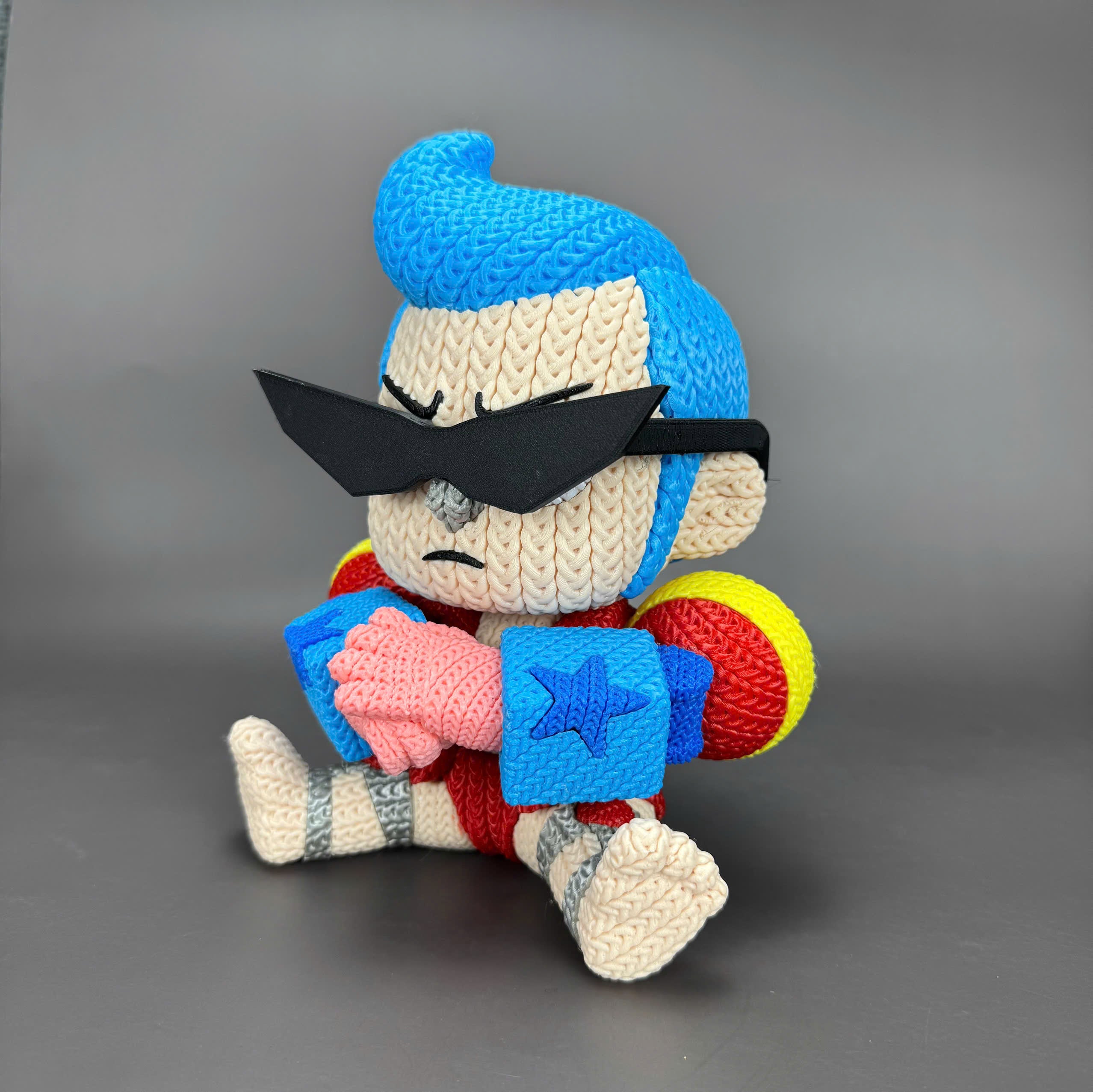 Franky Crochet Edition – Figura 3D Decorativa
