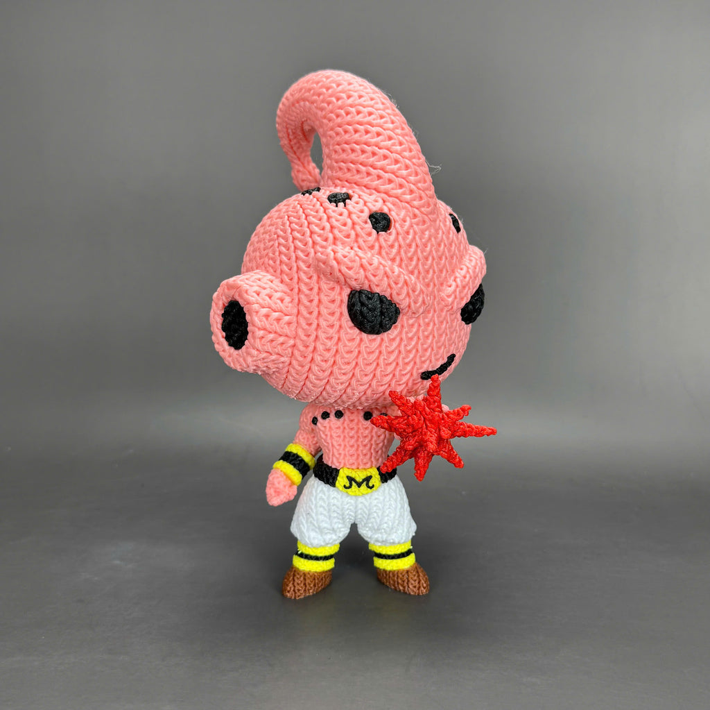 Kid Buu Crochet Edition – Figura Anime 3D Articulada de 18 cm
