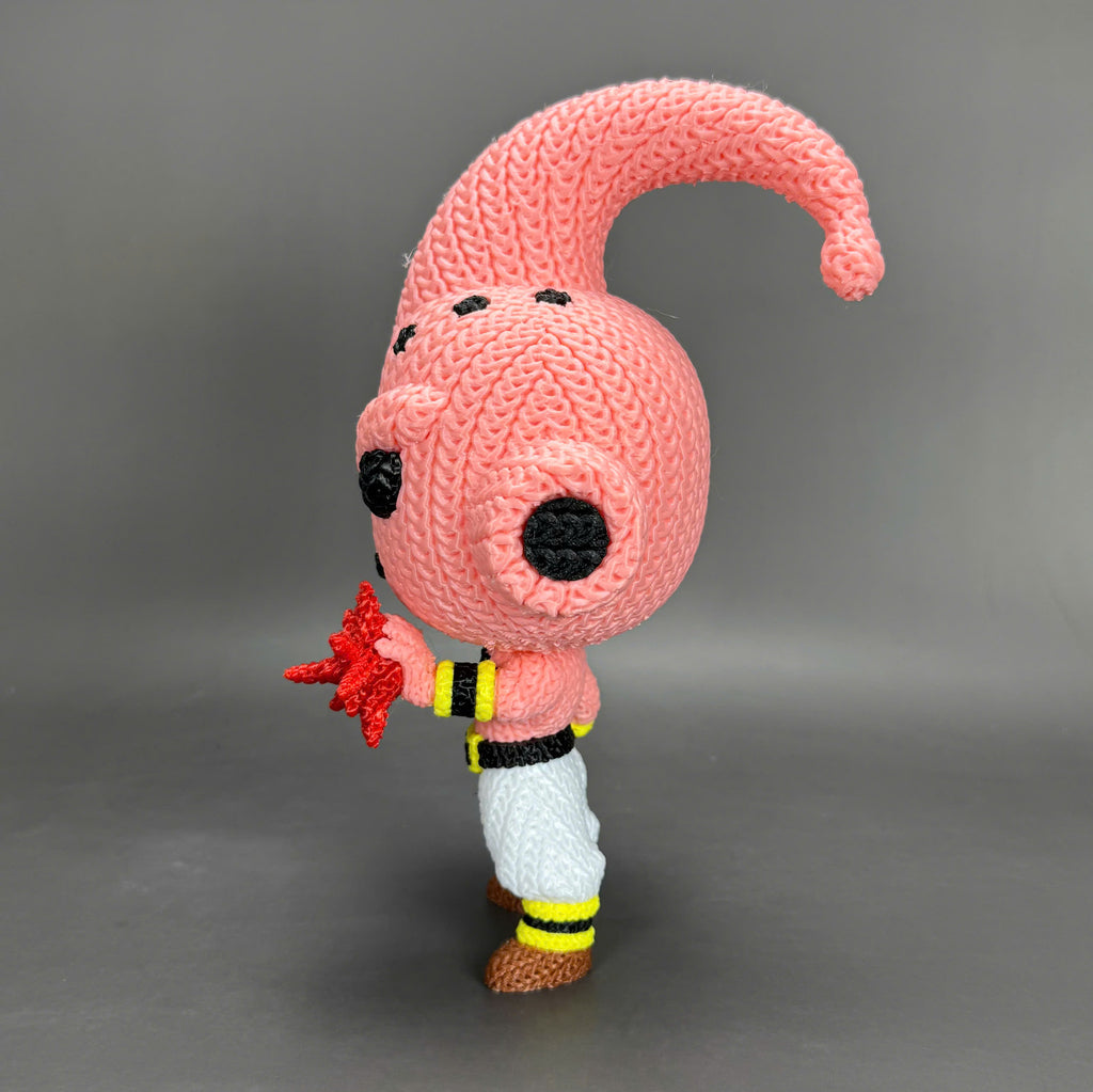 Kid Buu Crochet Edition – Figura Anime 3D Articulada de 18 cm