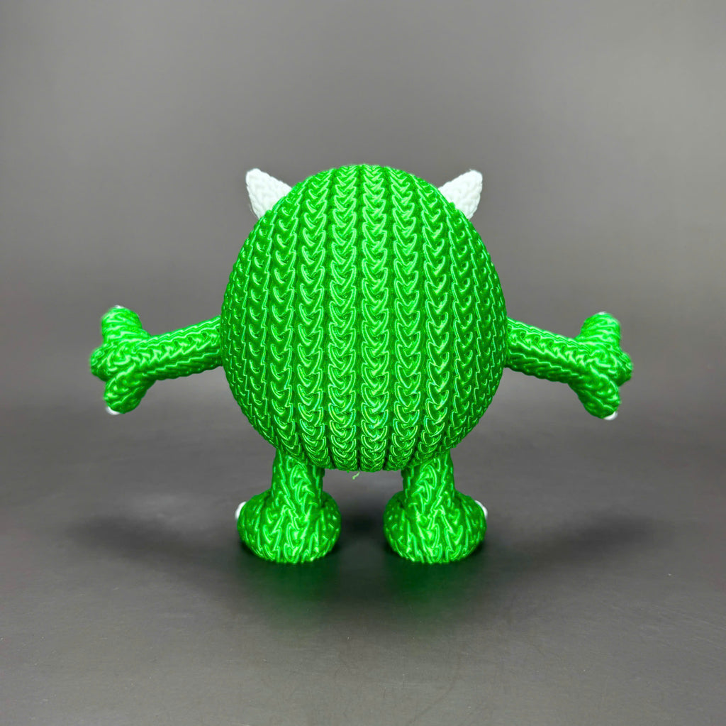 Mike Wazowski Crochet Edition – Figura 3D Articulada