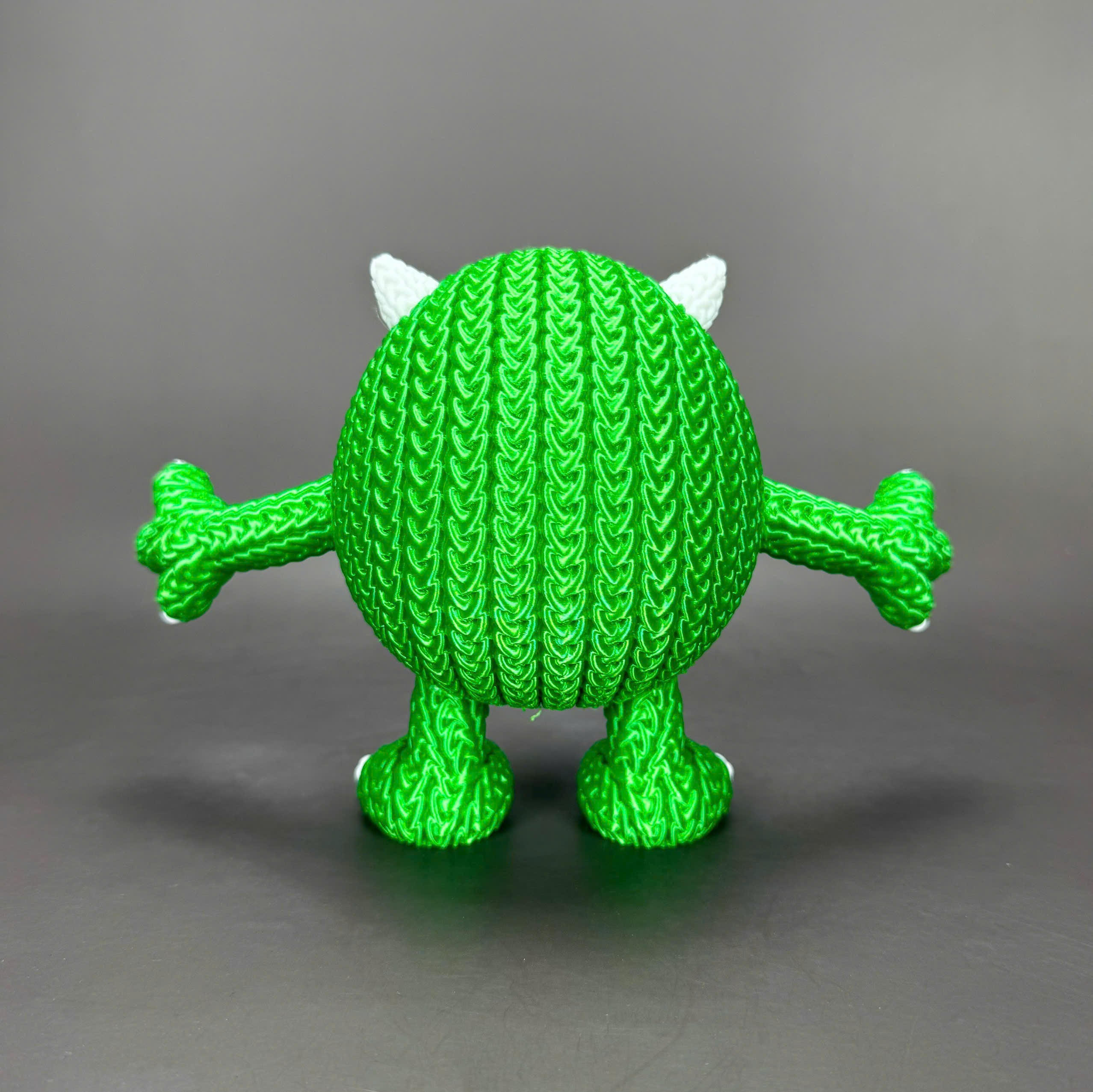 Mike Wazowski Crochet Edition – Figura 3D Articulada
