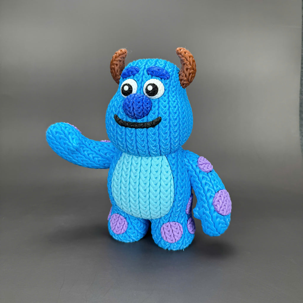 Sulley Crochet Edition – Figura 3D Articulada