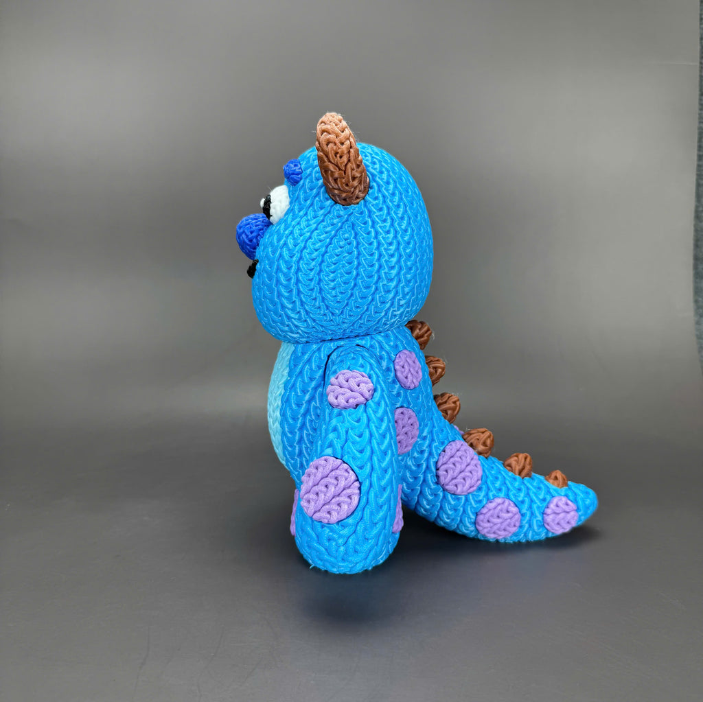 Sulley Crochet Edition – Figura 3D Articulada