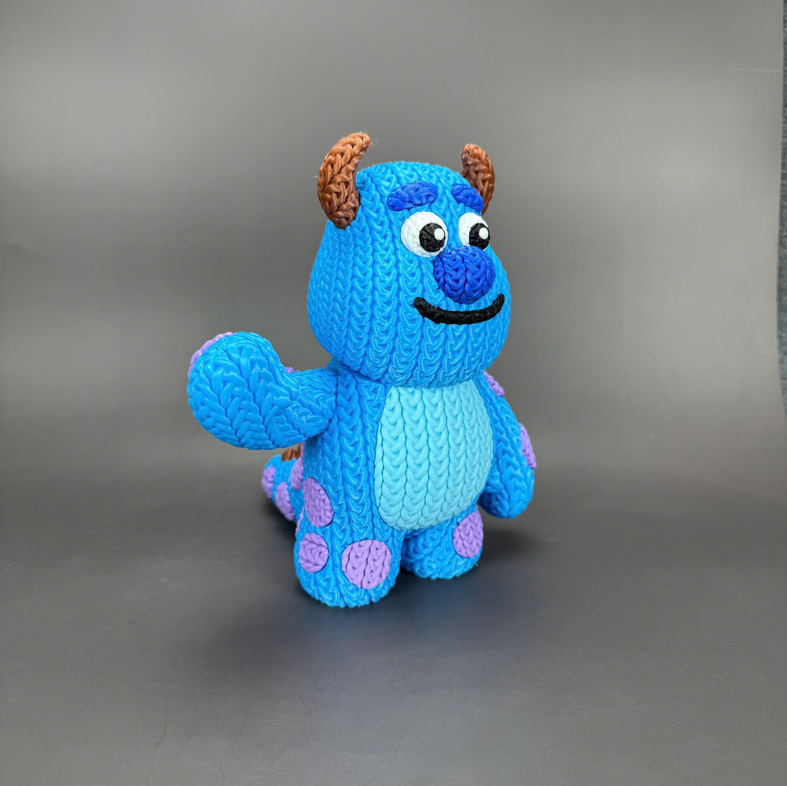 Sulley Crochet Edition – Figura 3D Articulada