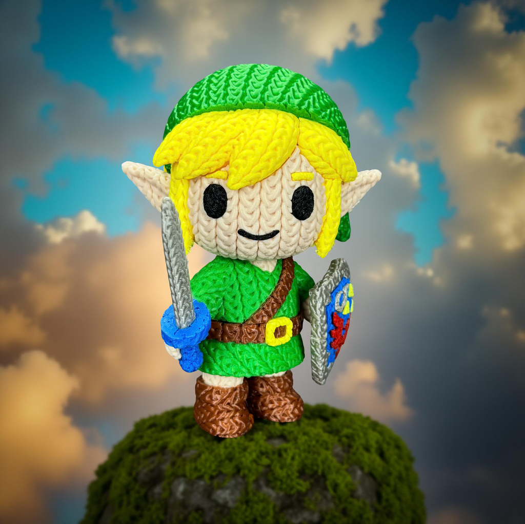 Link Crochet Edition - Figura Articulada 3D