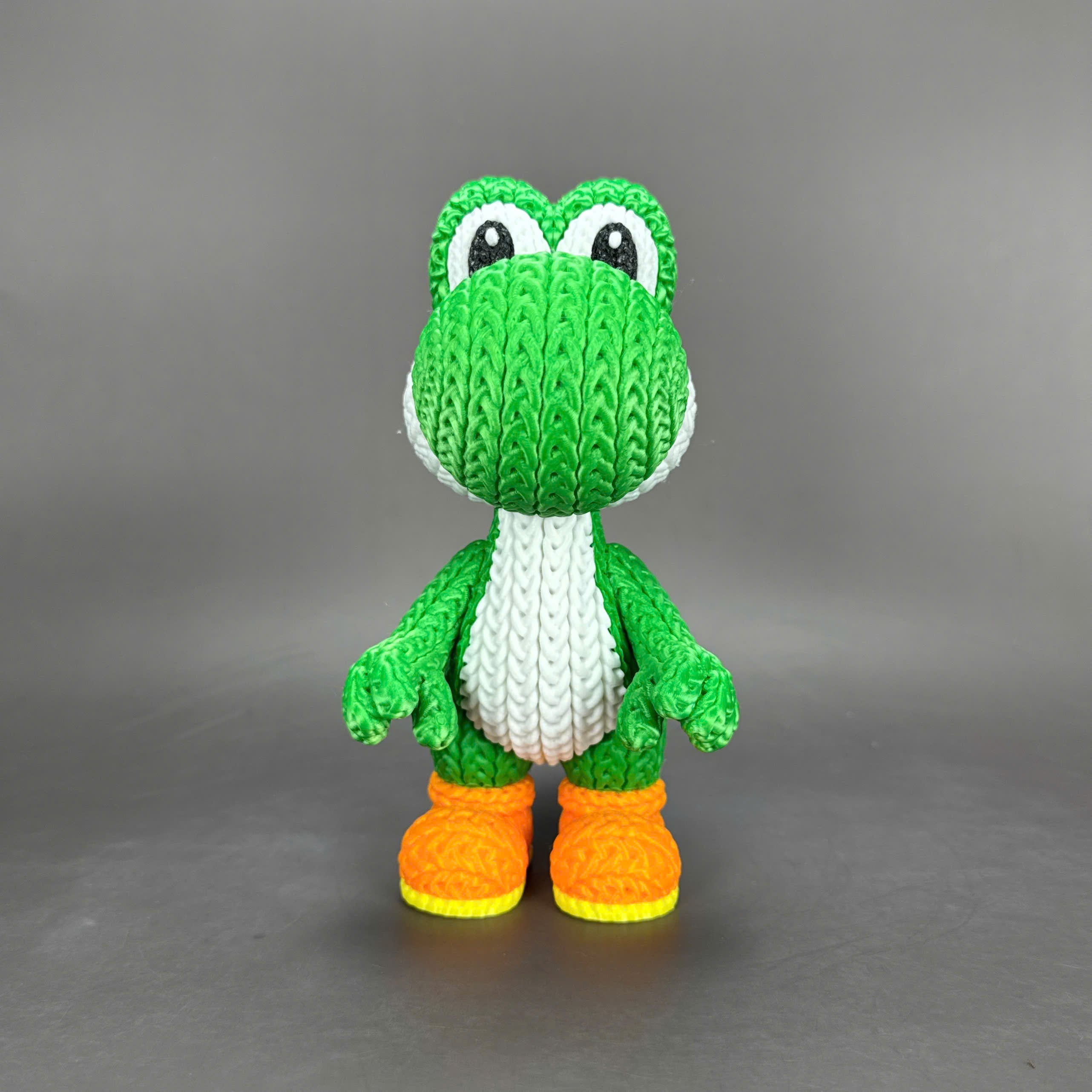 Yoshi Crochet Edition – Figura 3D Articulada de 18 cm