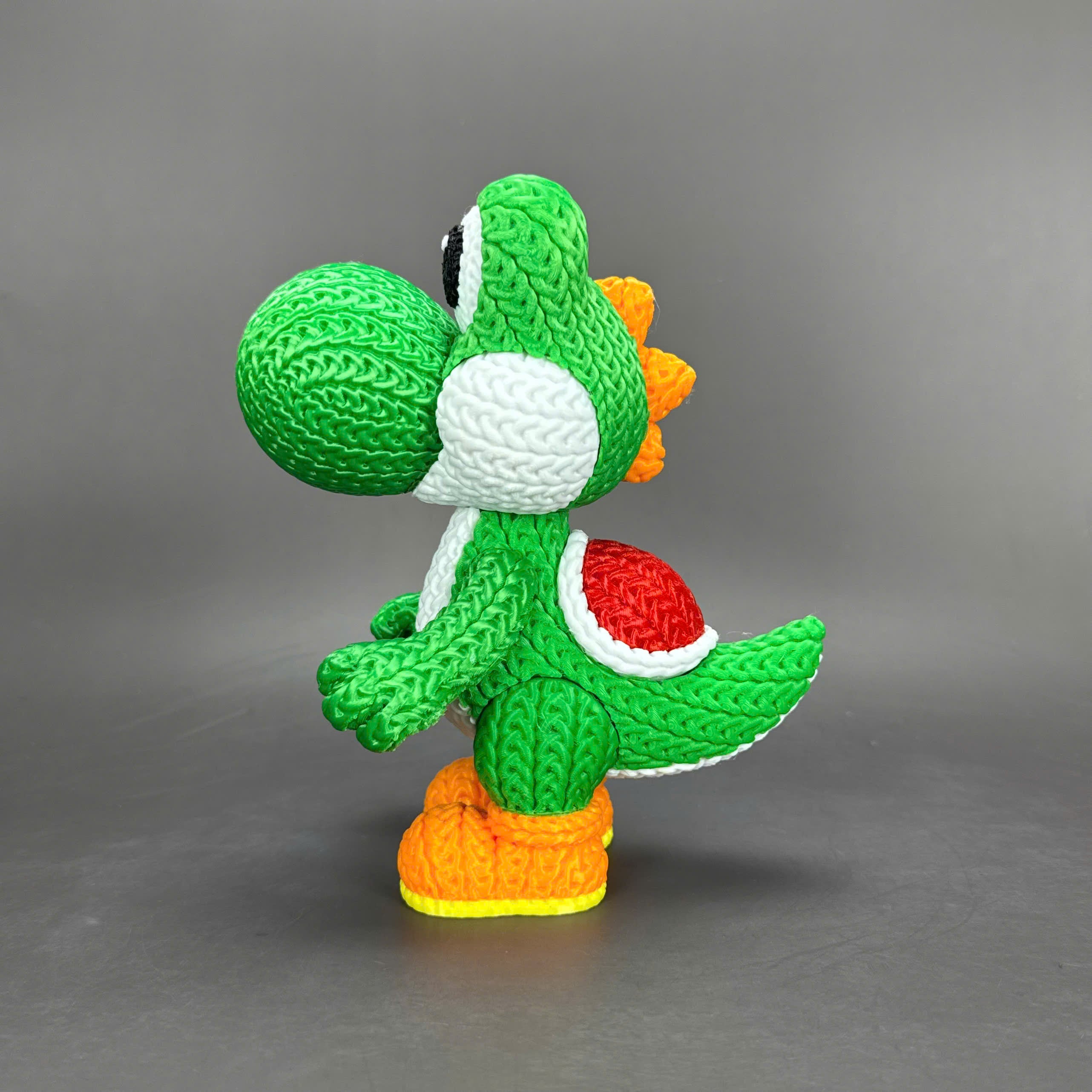 Yoshi Crochet Edition – Figura 3D Articulada de 18 cm