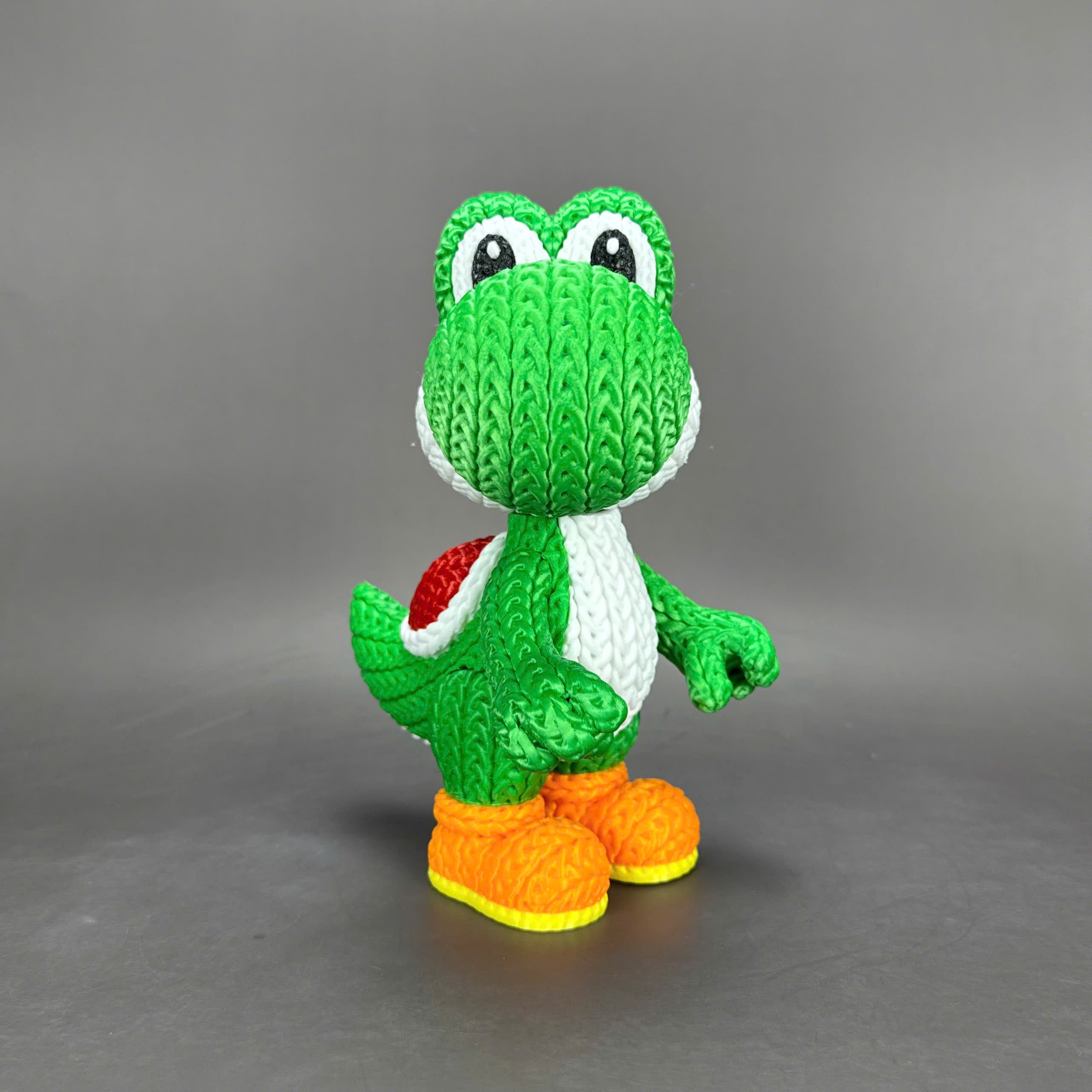 Yoshi Crochet Edition – Figura 3D Articulada de 18 cm