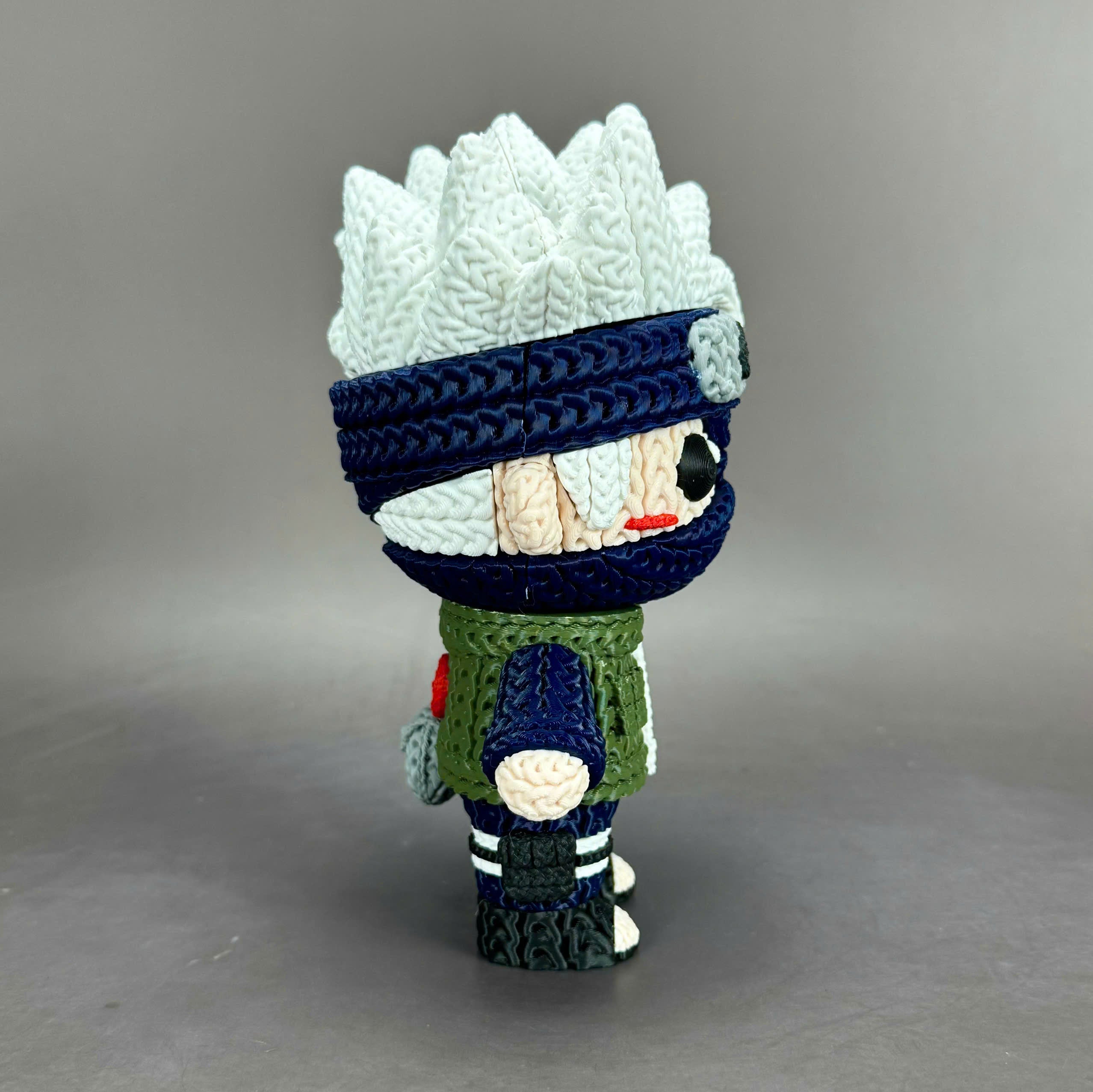 Kakashi Hatake Crochet Edition – Figura 3D Articulada