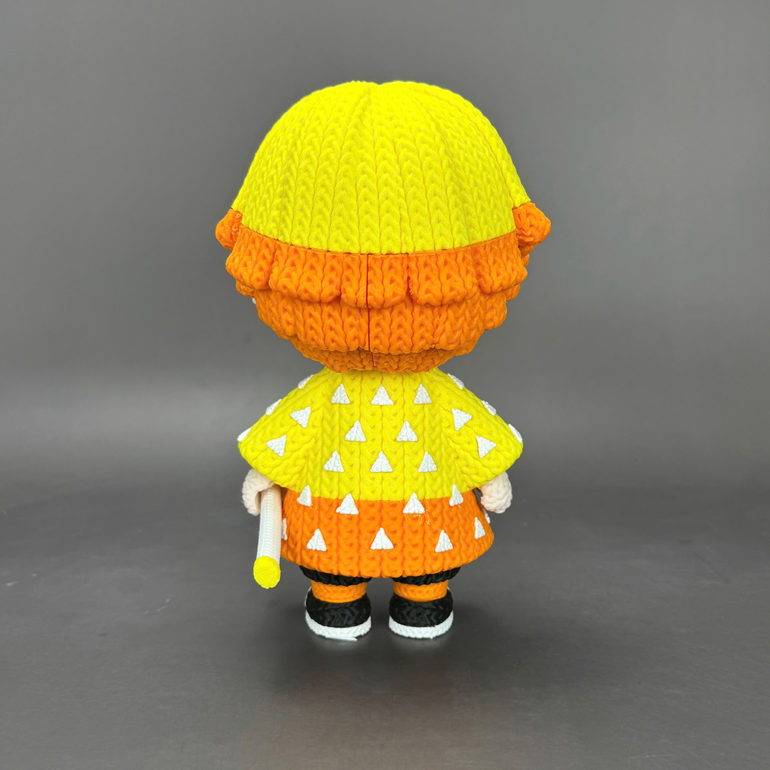 Zenitsu Agatsuma Crochet Edition – Figura Anime 3D Articulada de 18 cm