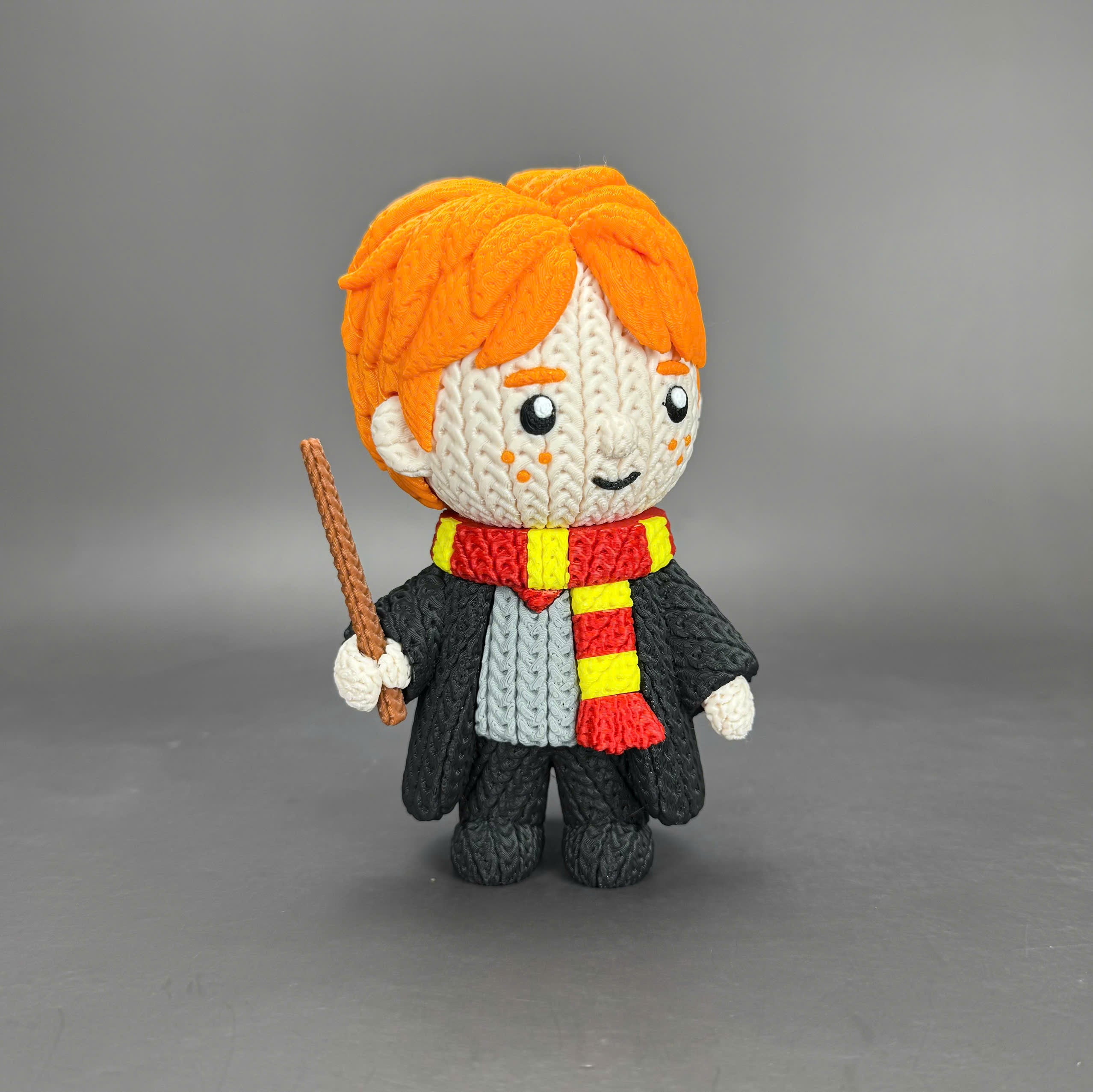 Ron Weasley Crochet Edition – Figura 3D Articulada de 18 cm