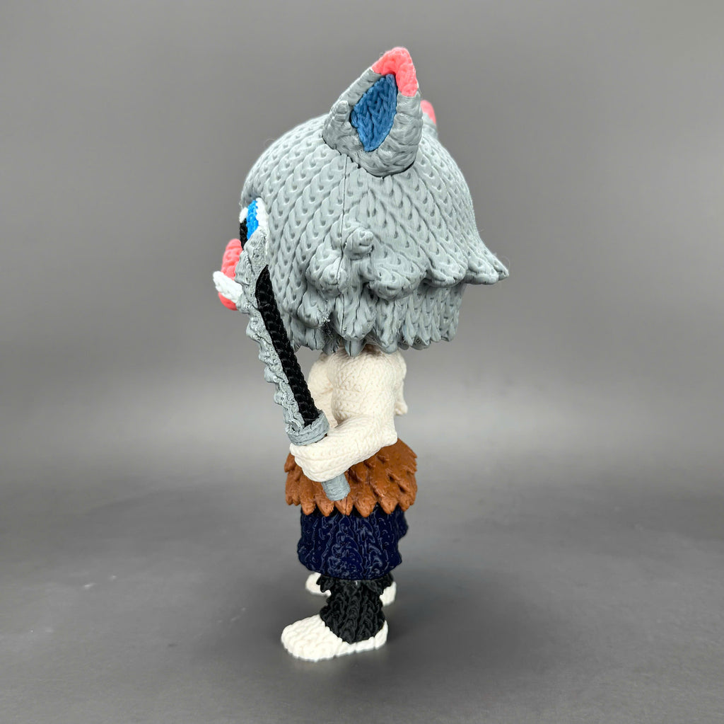 Inosuke Hashibira Crochet Edition – Figura Anime 3D Articulada de 18 cm