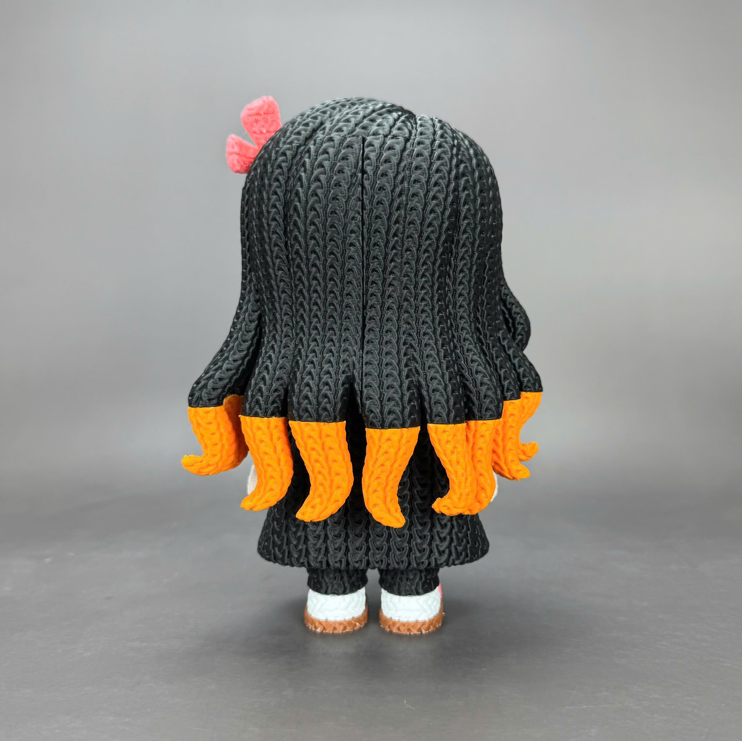 Nezuko Kamado Crochet Edition – Figura Anime 3D Articulada de 18 cm
