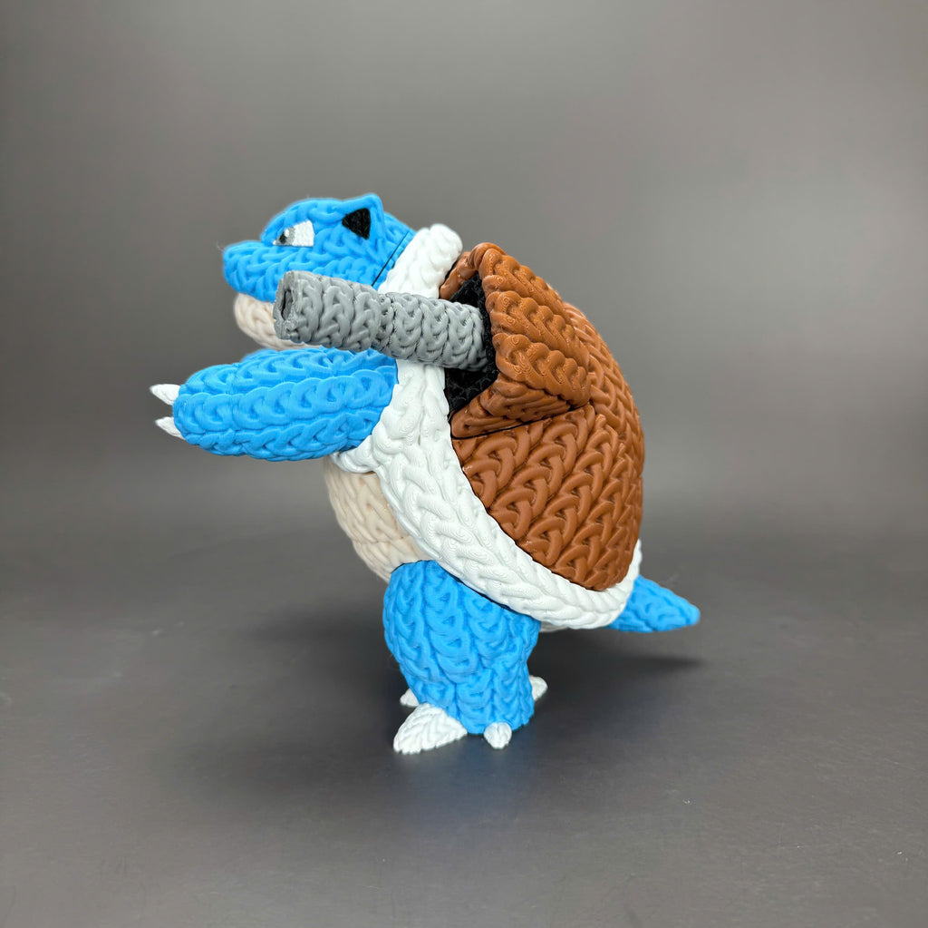 Blastoise Crochet Edition – Figura Anime 3D Articulada de 18 cm