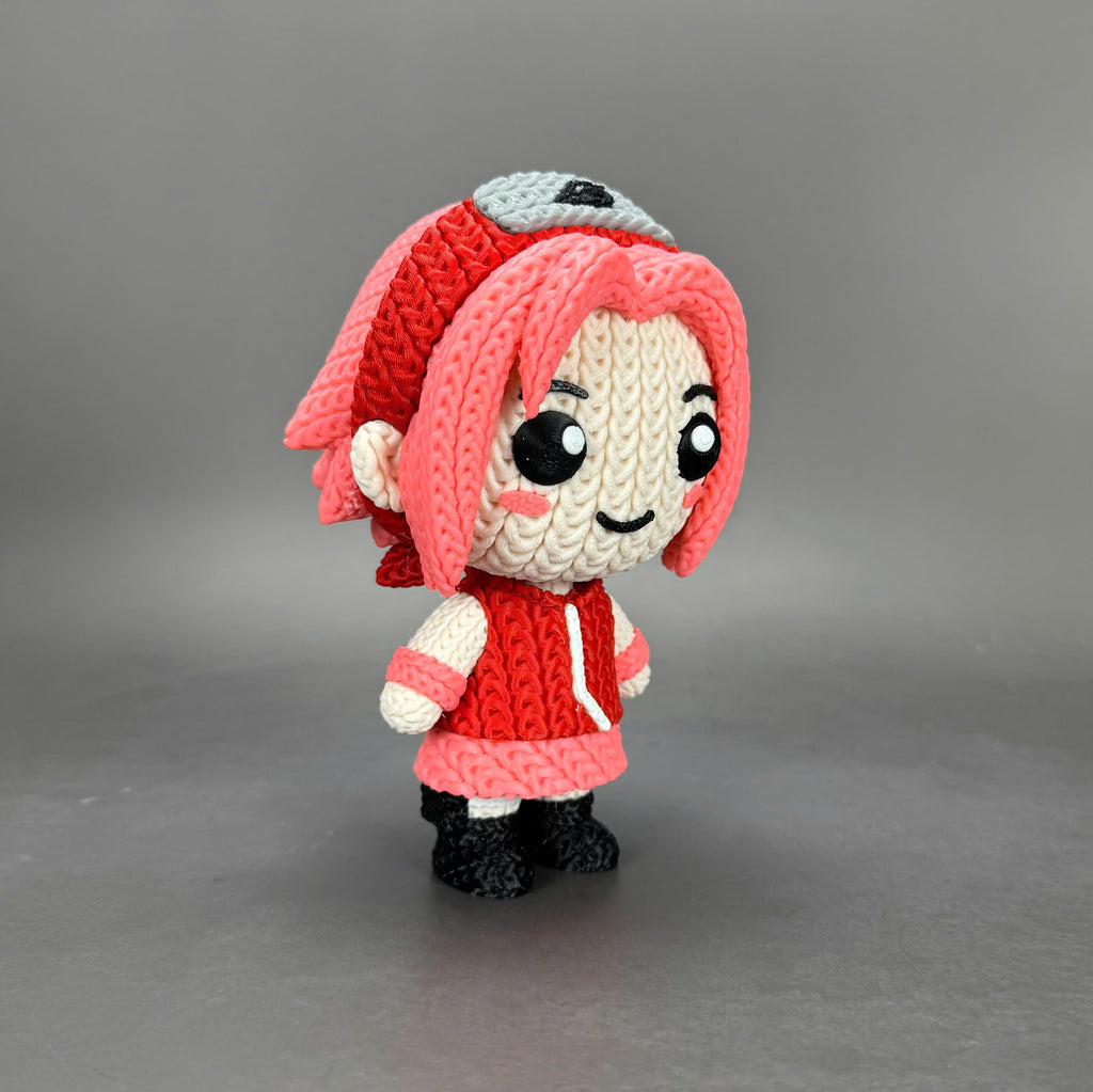 Sakura Haruno Crochet Edition – Figura 3D Articulada