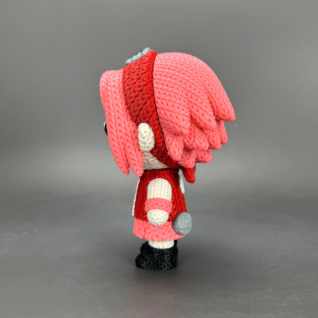 Sakura Haruno Crochet Edition – Figura 3D Articulada